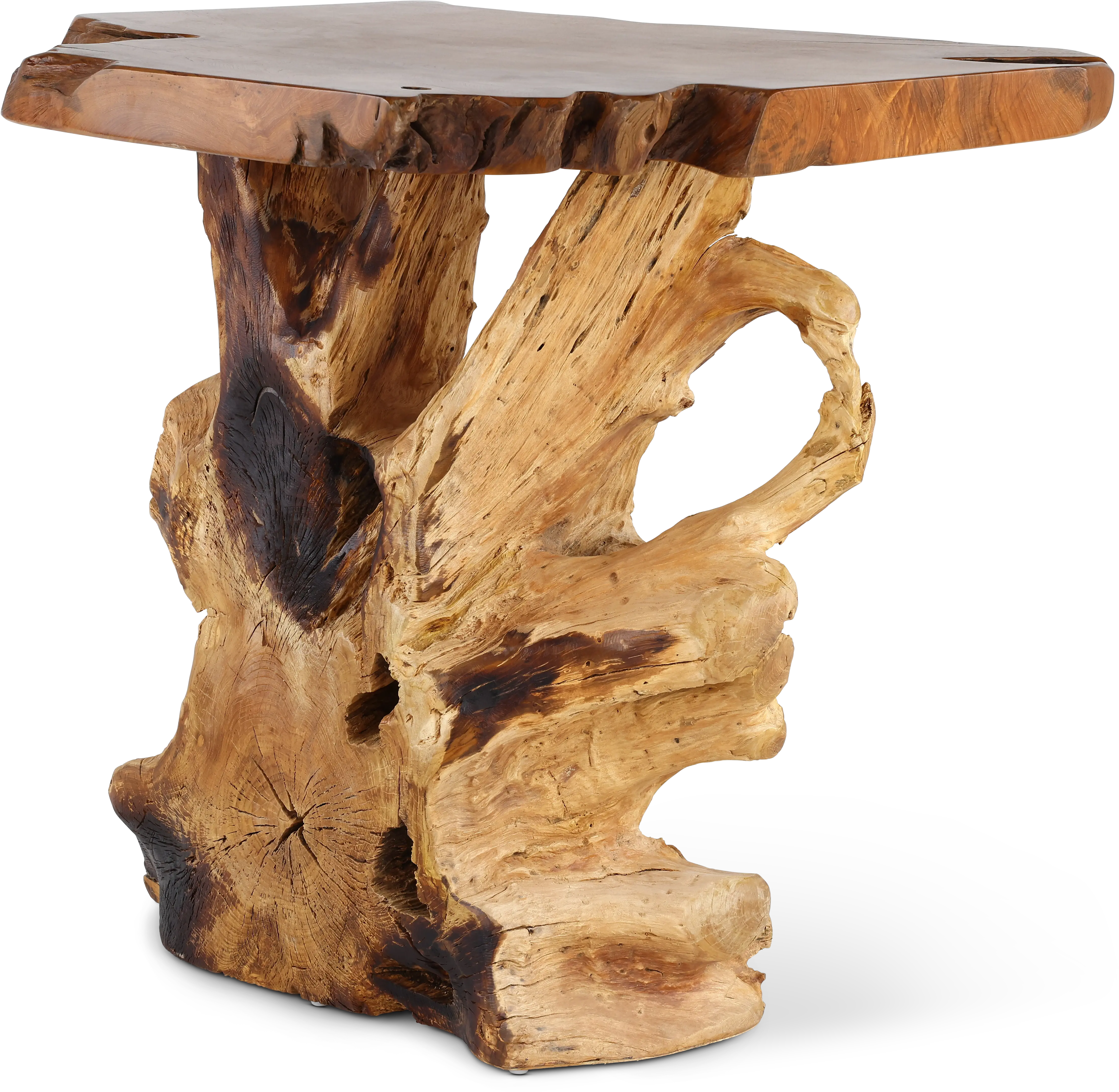Rustic Natural Teak Root Bar Table-6
