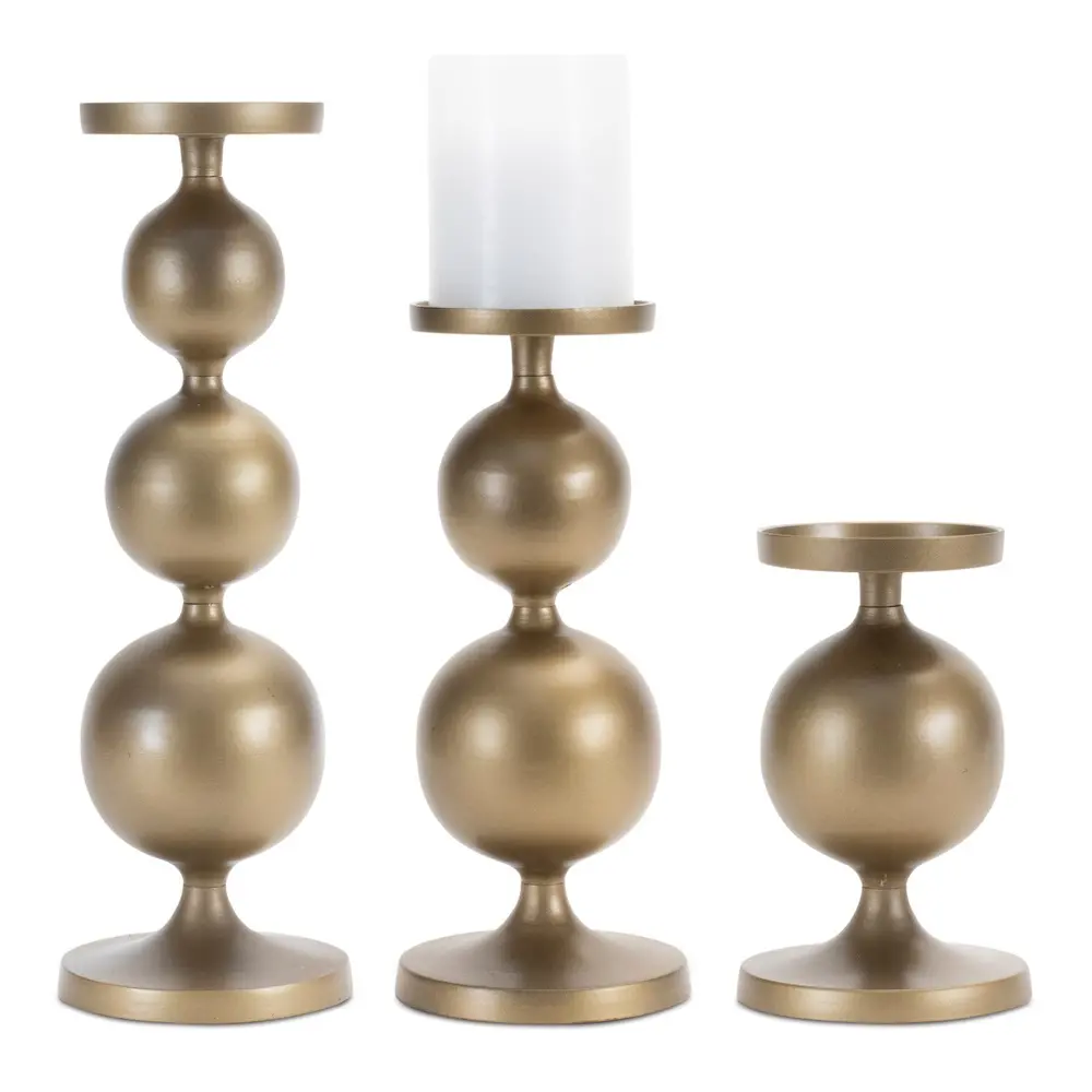 Medium 10.5  Aluminum Candle Holder-1