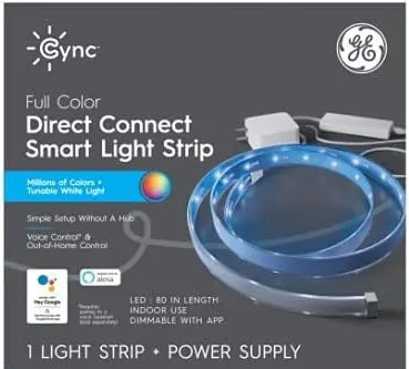 GE Cync 80-in Smart Plug-in LED Strip Light-1