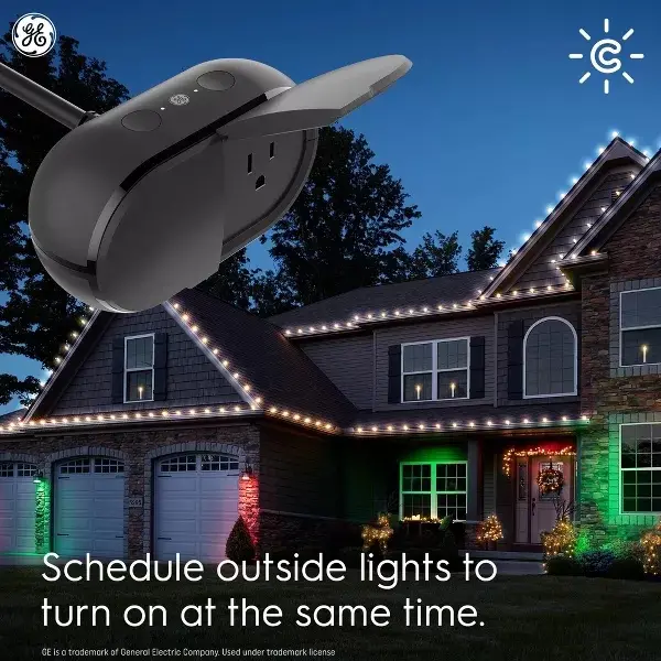 GE Cync 120-Volt 2-Outlet Outdoor Smart Plug-3