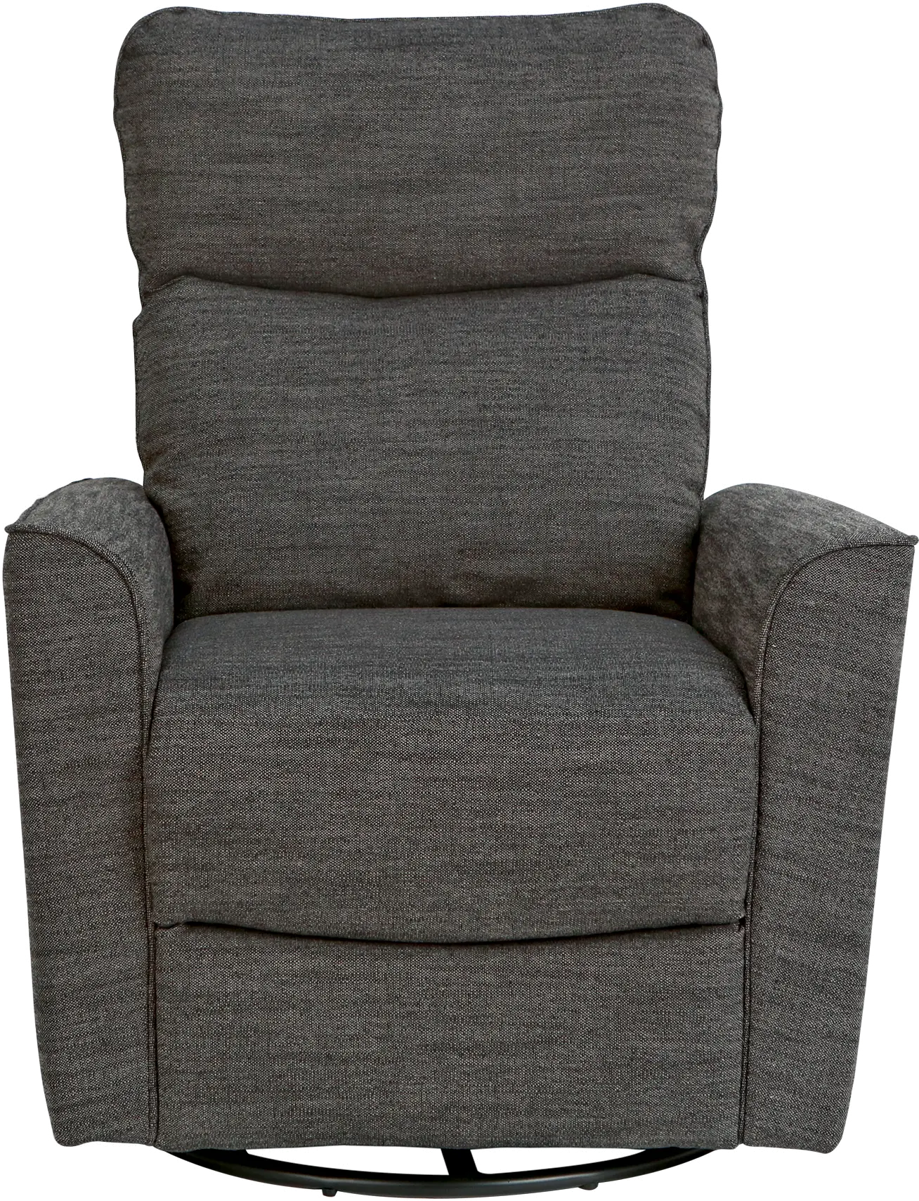 Soho Dark Gray Comfort Swivel Glider-1