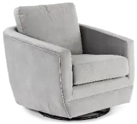 Gogh Gray Mid-Century Swivel Glider