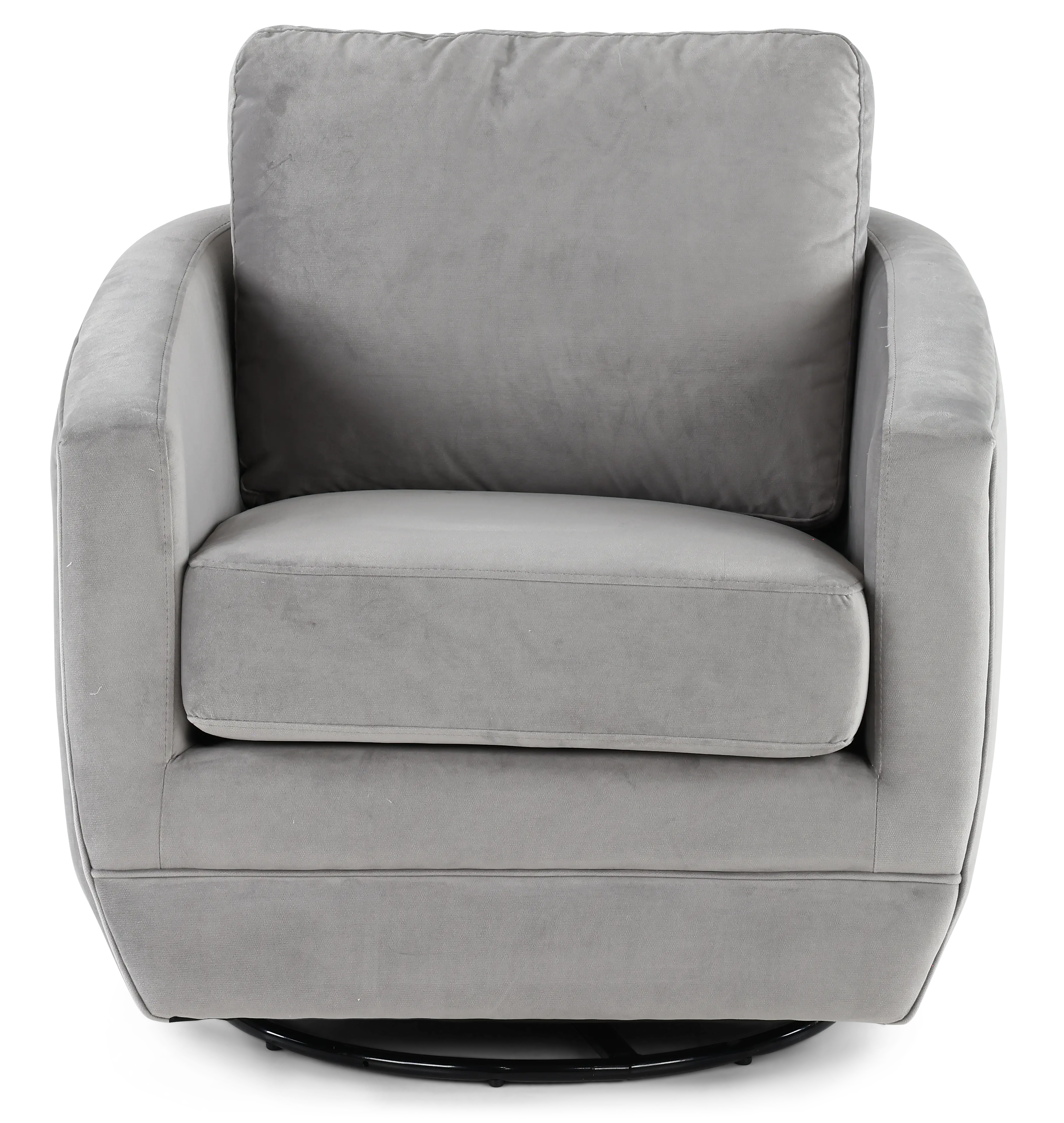 Gogh Gray Mid-Century Swivel Glider-2