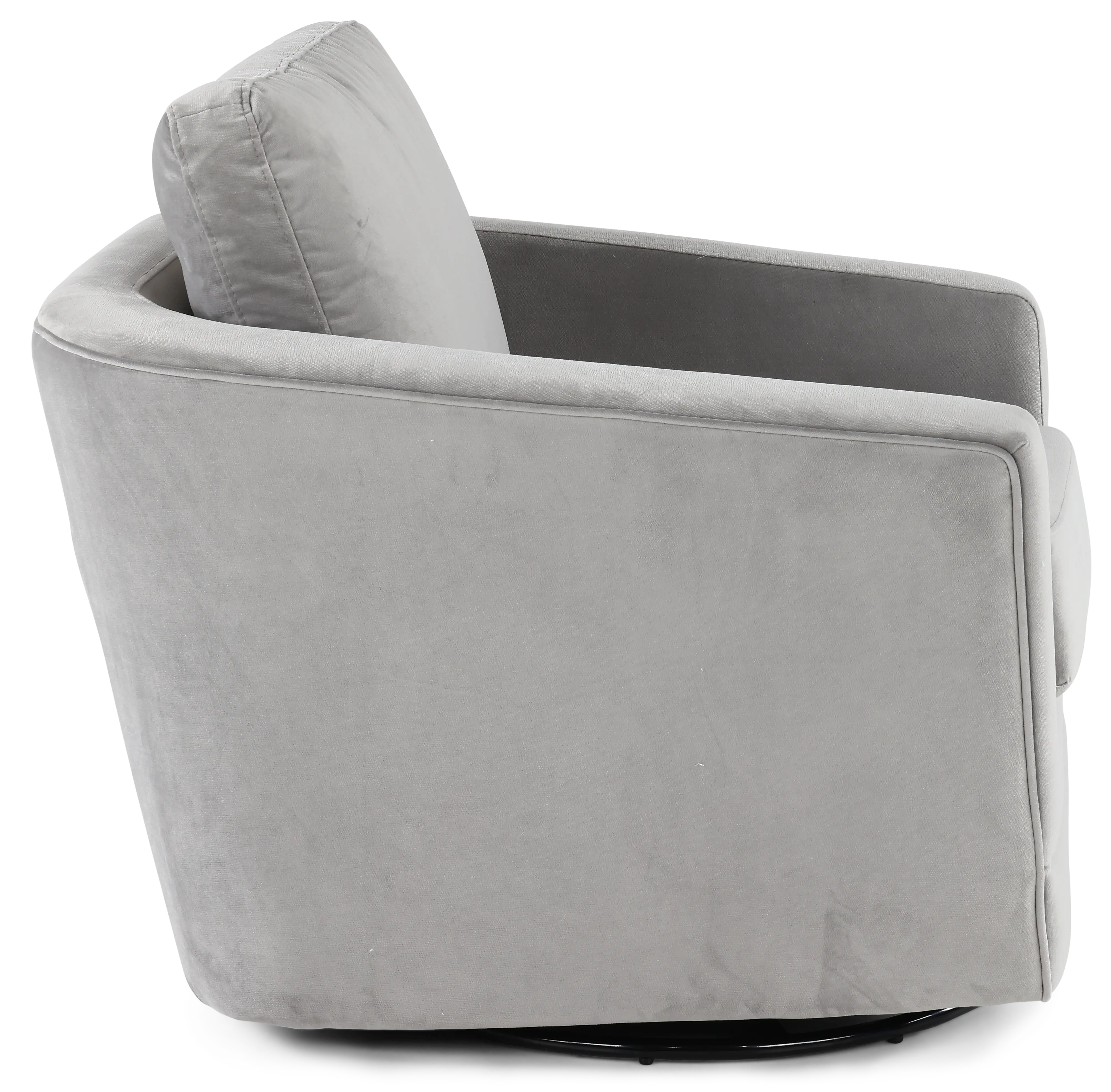 Gogh Gray Mid-Century Swivel Glider-4