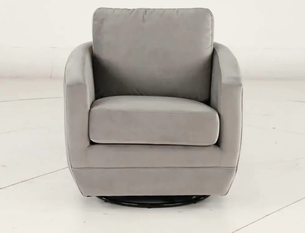 Gogh Gray Mid-Century Swivel Glider-8