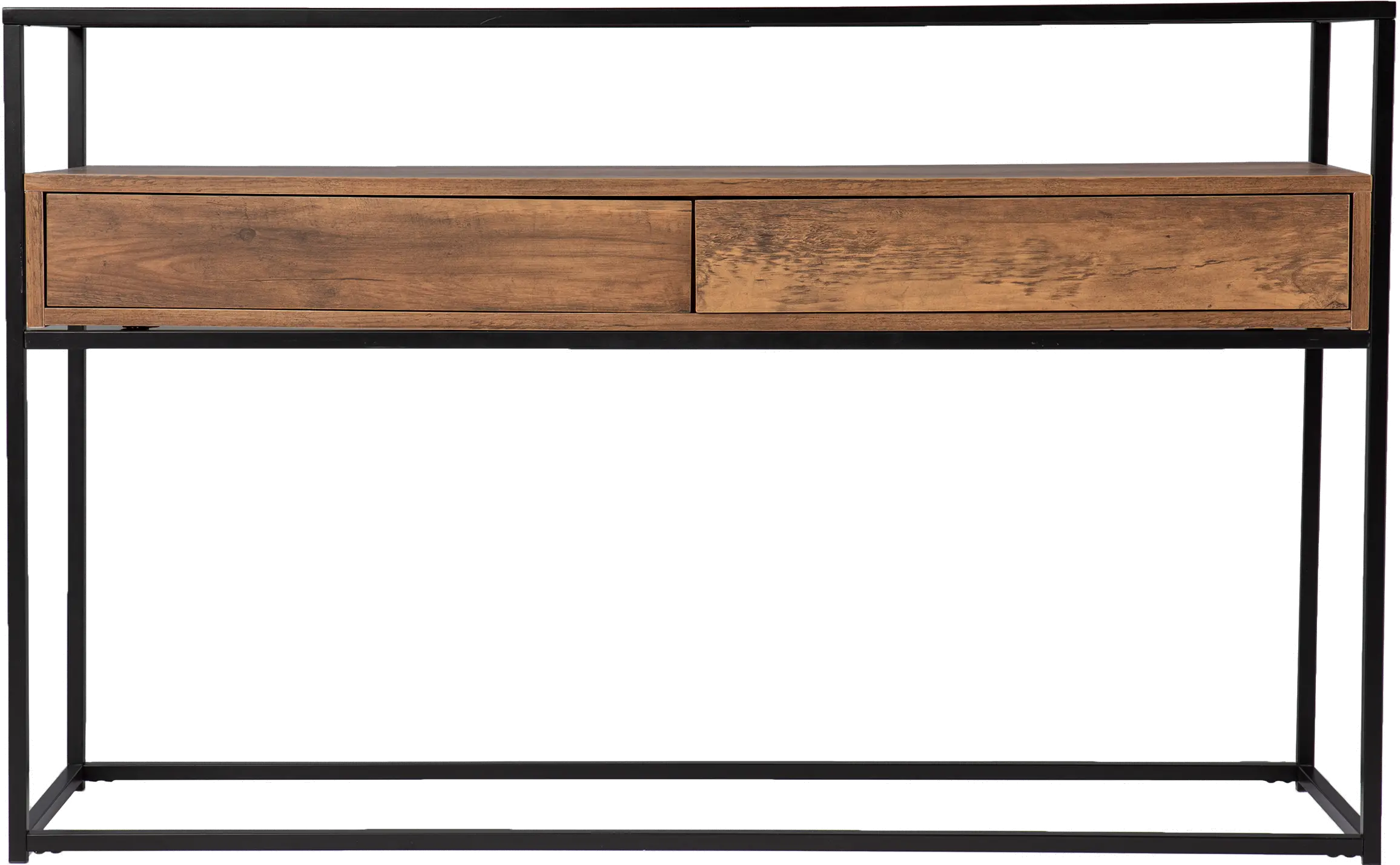 CM1014103 Olivern Glass-Top Industrial Console Table-6