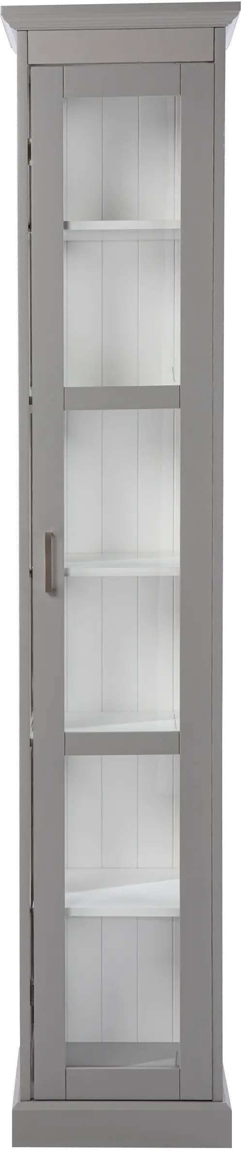 CM1103624 Balterley Tall Gray Curio Cabinet-1