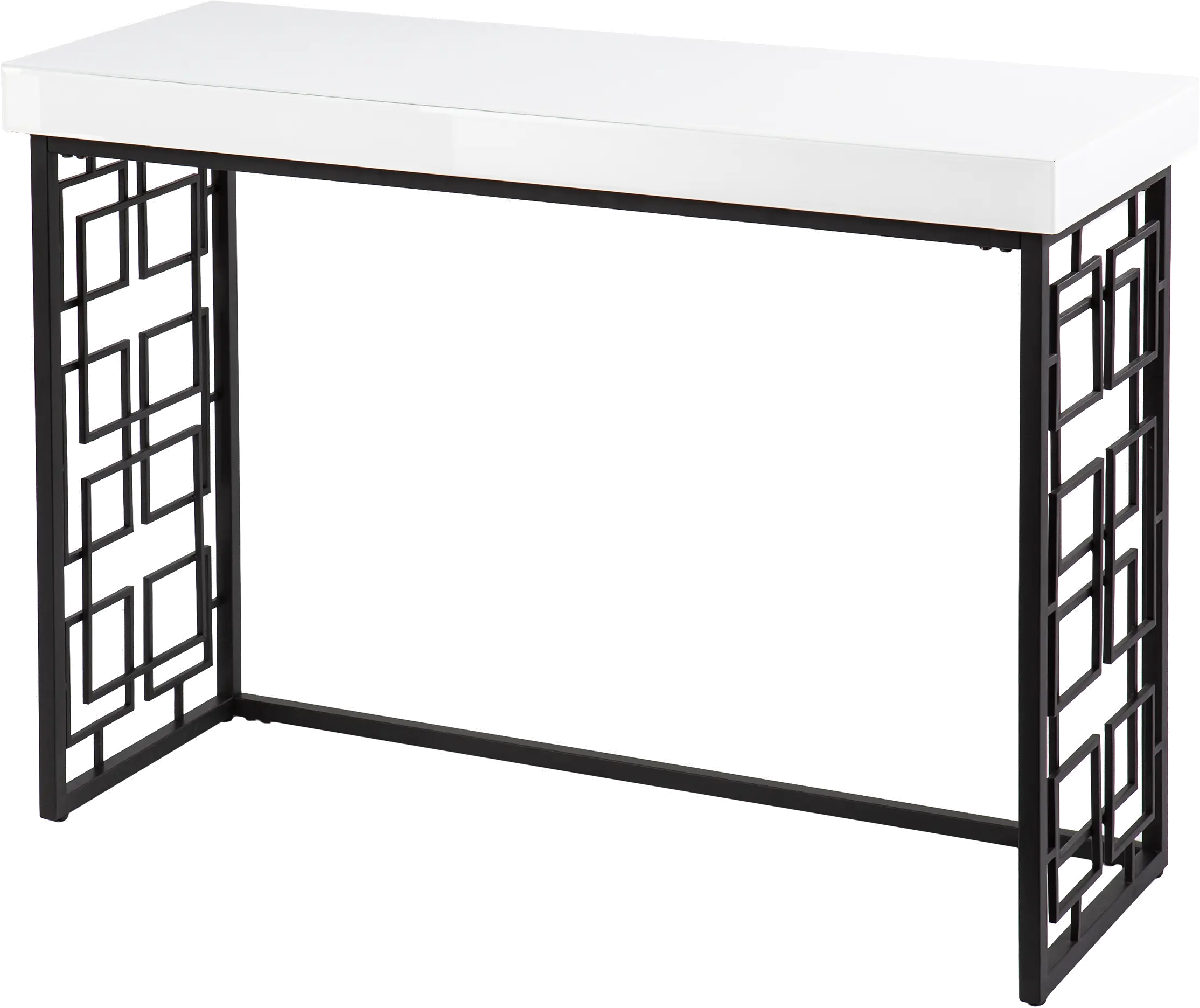 CM1104203 Mavden Black & White Console Table-4