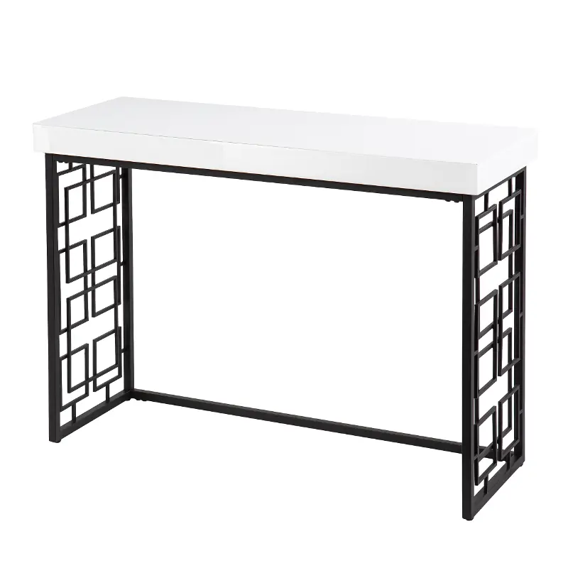 Mavden Black and White Console Table