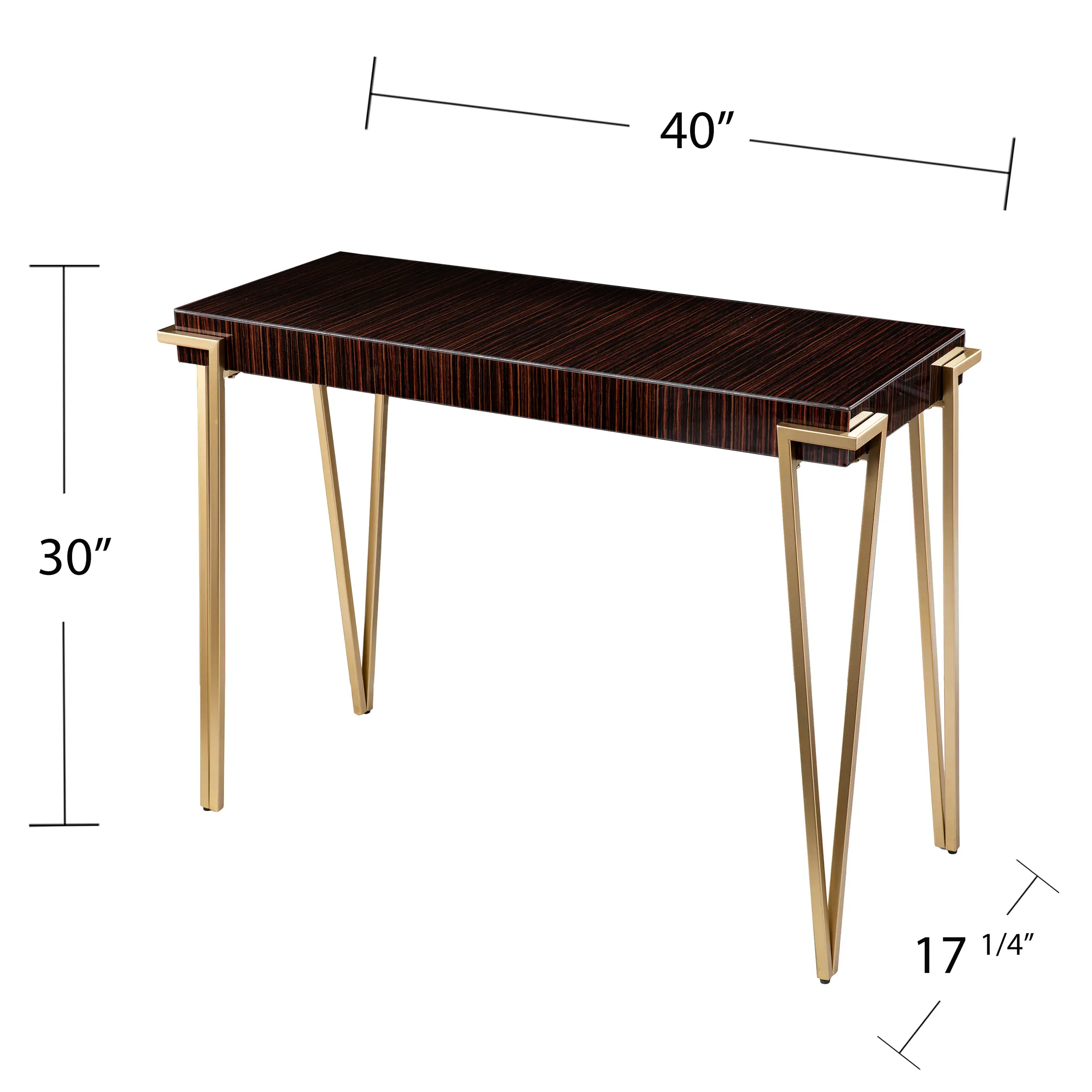 CM1143003 Brodkirk Brown and Gold Console Table-3