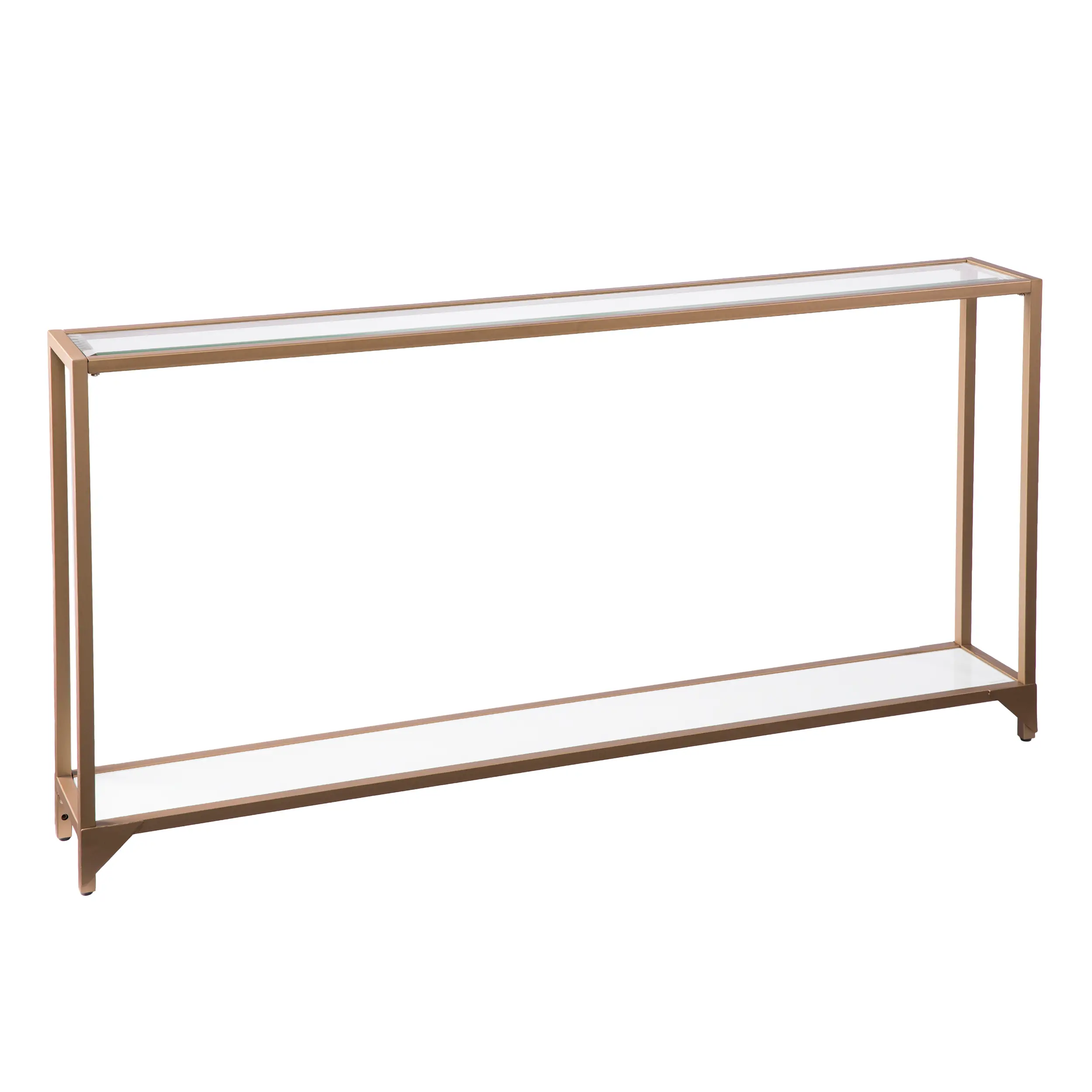 CM1656 Bergen Narrow Gold Metal Console Table-1