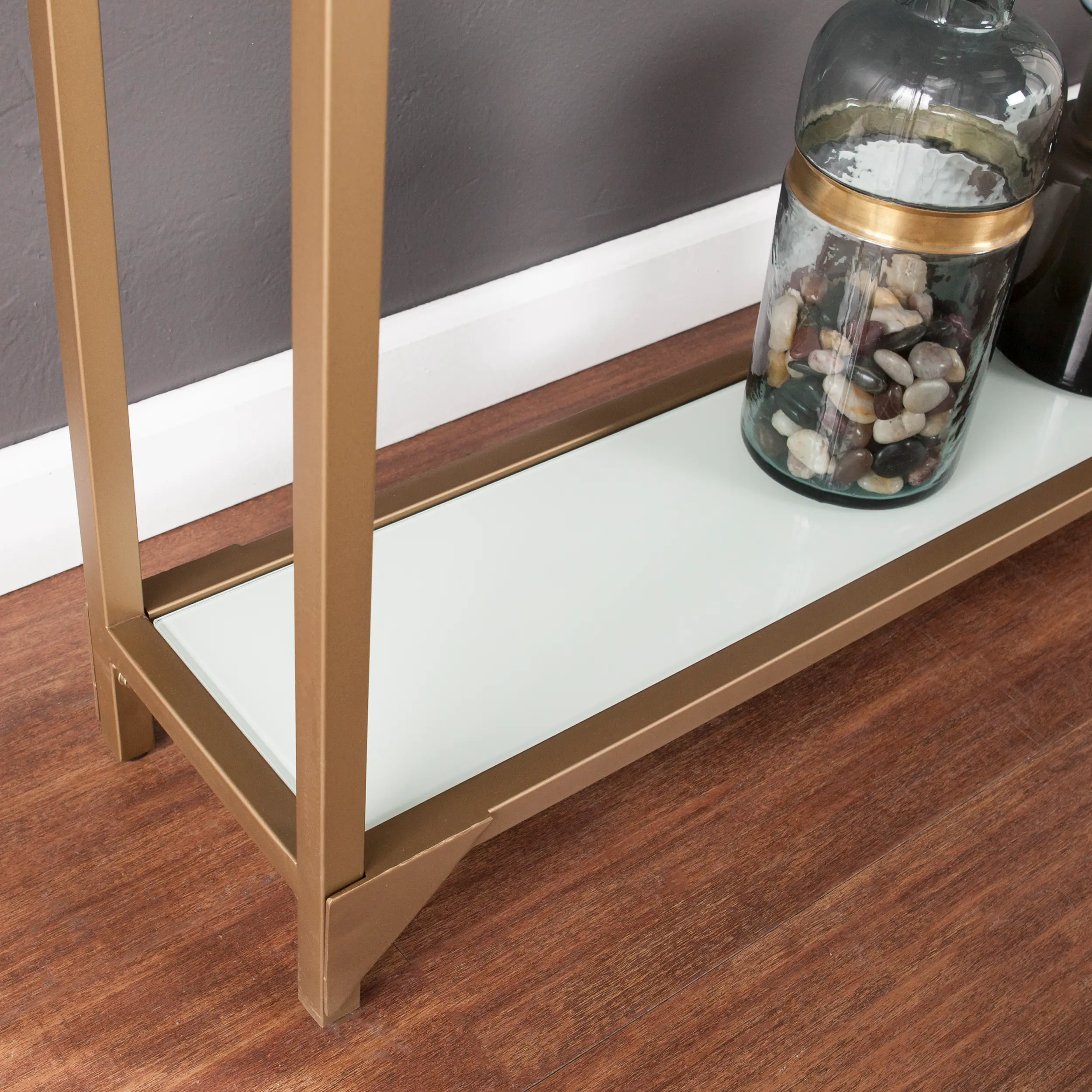 CM1656 Bergen Narrow Gold Metal Console Table-4