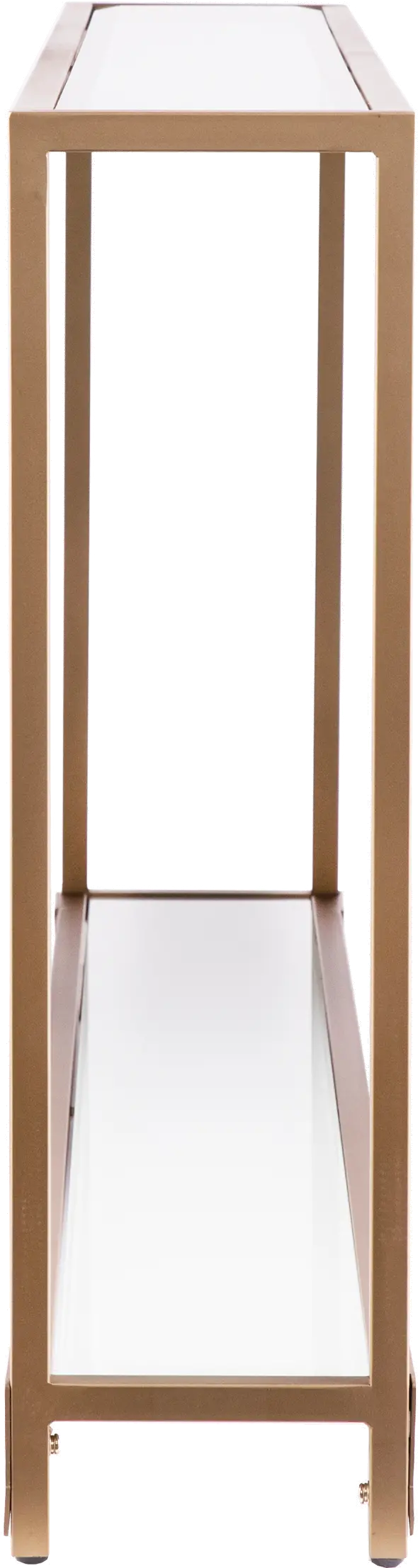 CM1656 Bergen Narrow Gold Metal Console Table-5