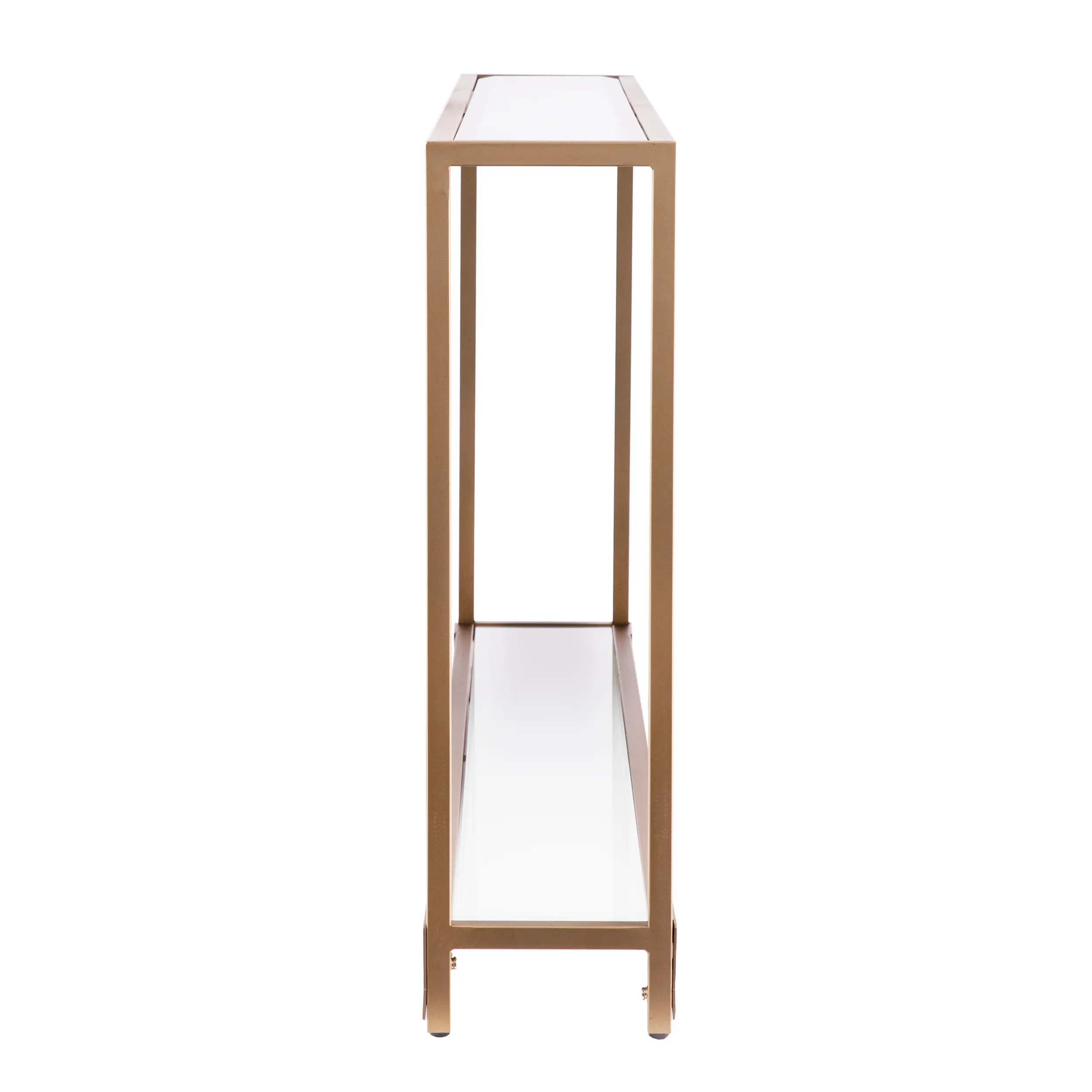 CM1656 Bergen Narrow Gold Metal Console Table-5
