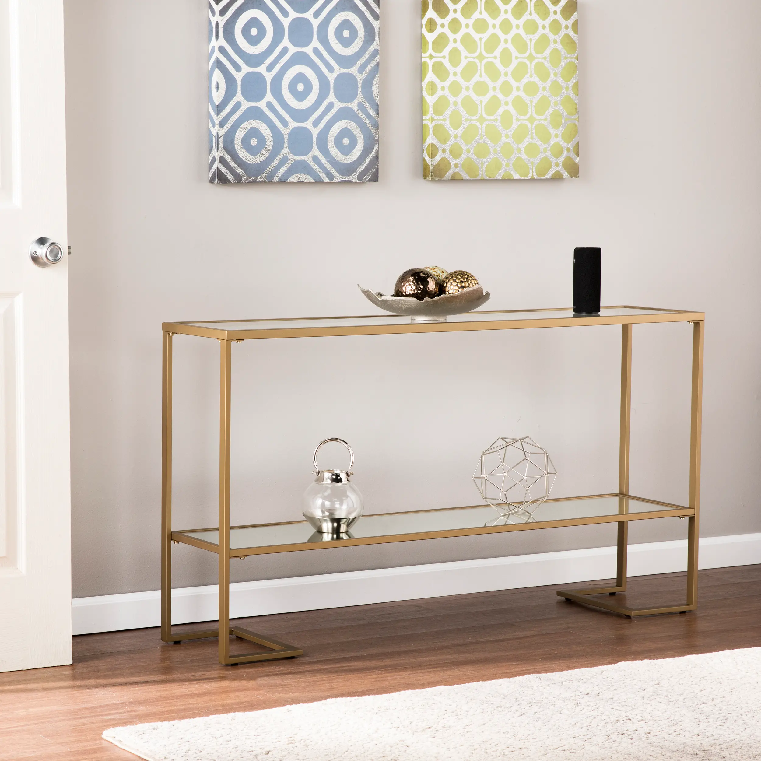 CM1659 Horten Gold Narrow Console Table-3