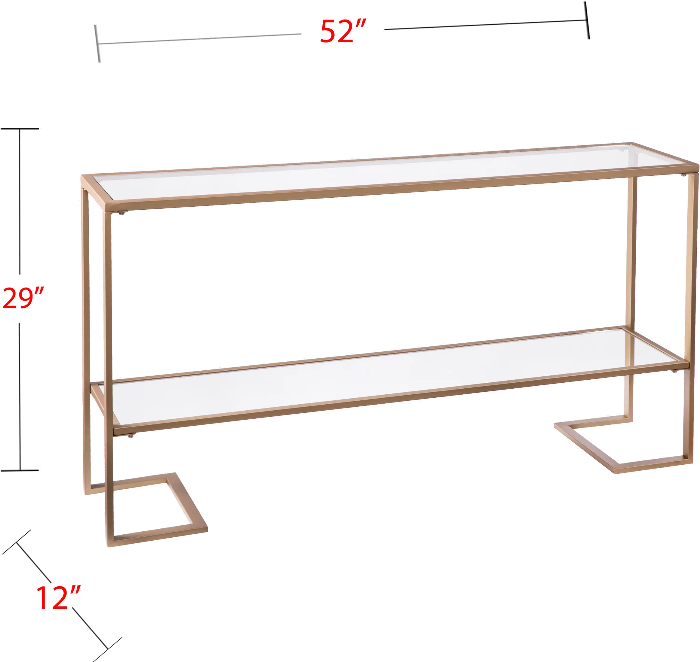 CM1659 Horten Gold Narrow Console Table-6