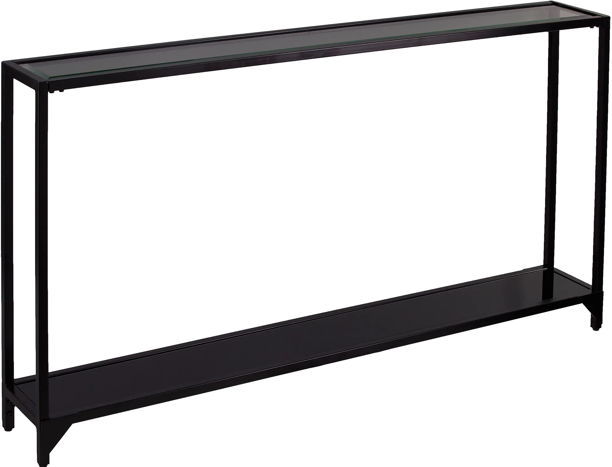 CM2656 Bergen Narrow Black Metal Console Table-4