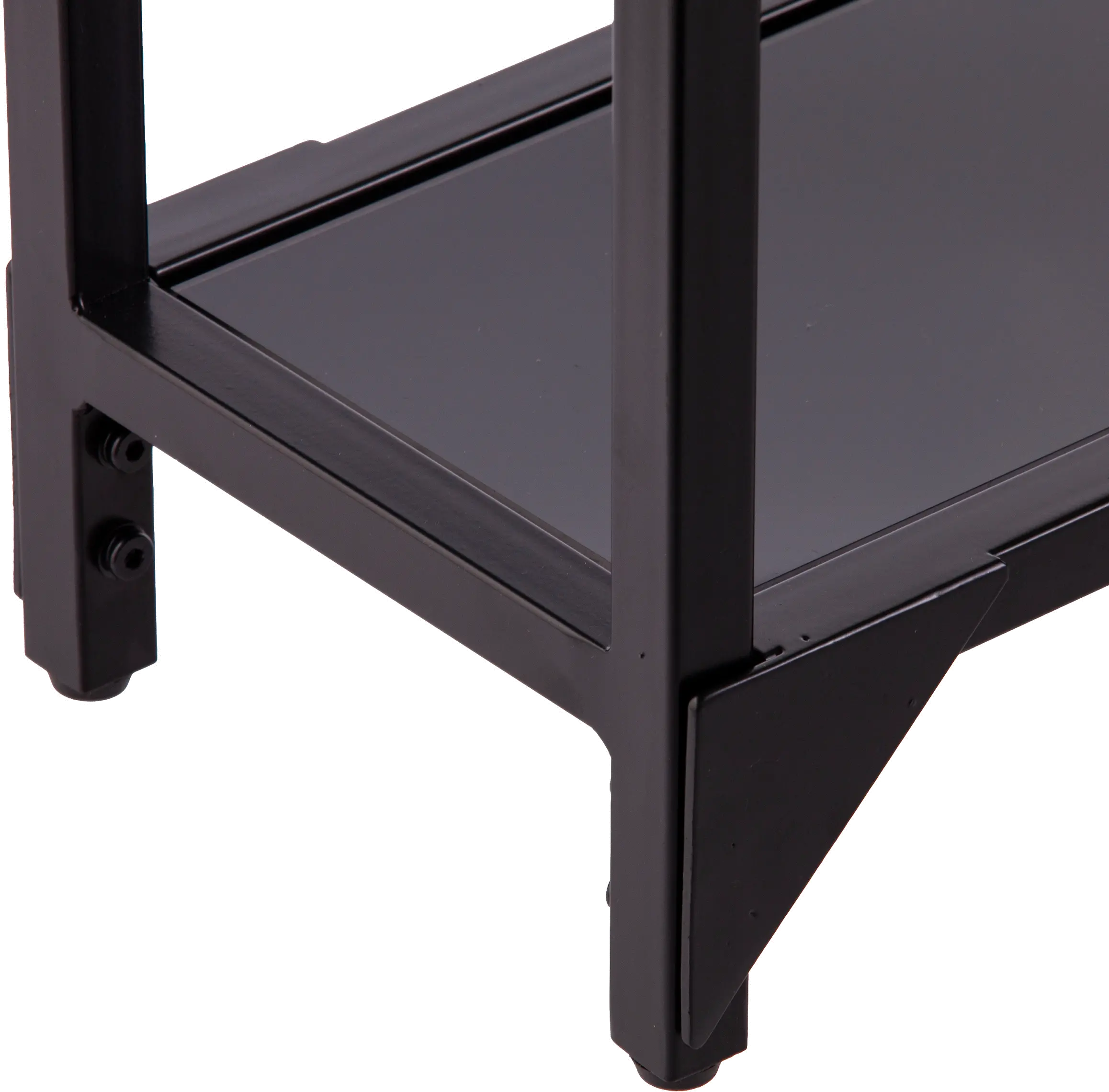 CM2656 Bergen Narrow Black Metal Console Table-7