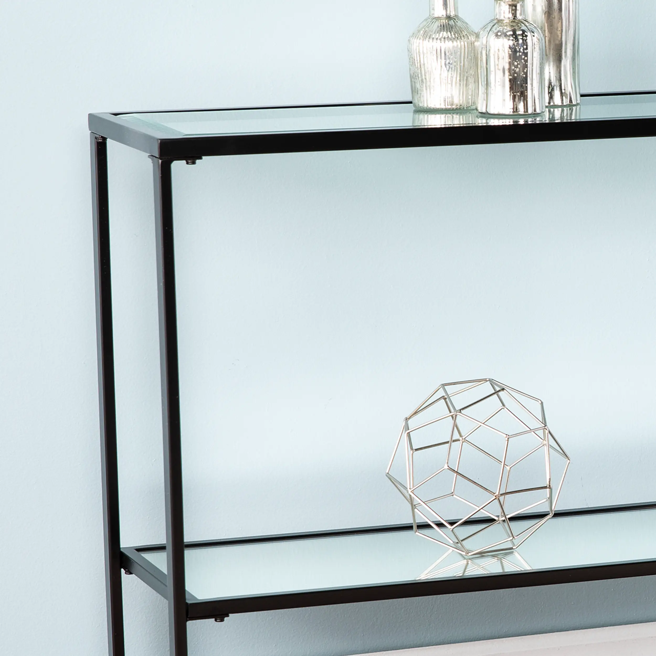 CM2659 Horten Black Narrow Console Table-2