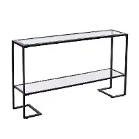 CM2659 Horten Black Narrow Console Table