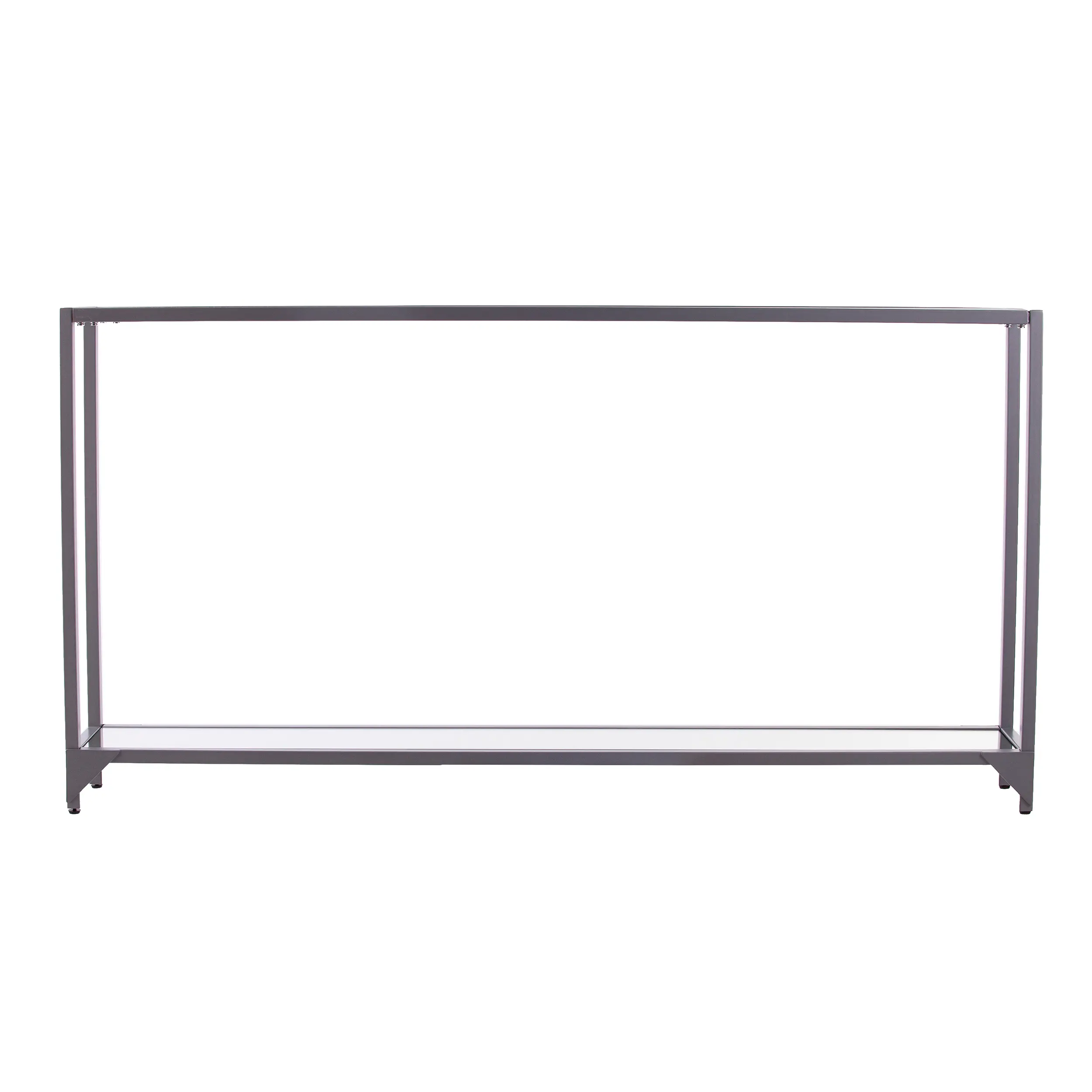 CM3656 Bergen Narrow Silver Metal Console Table-4