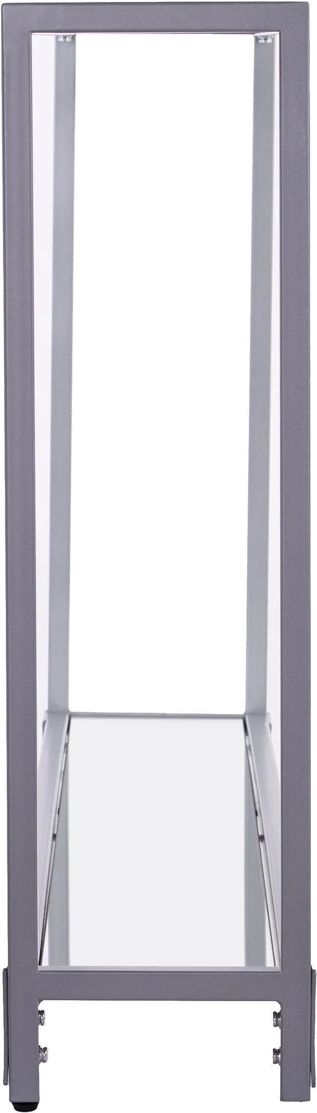 CM3656 Bergen Narrow Silver Metal Console Table-5