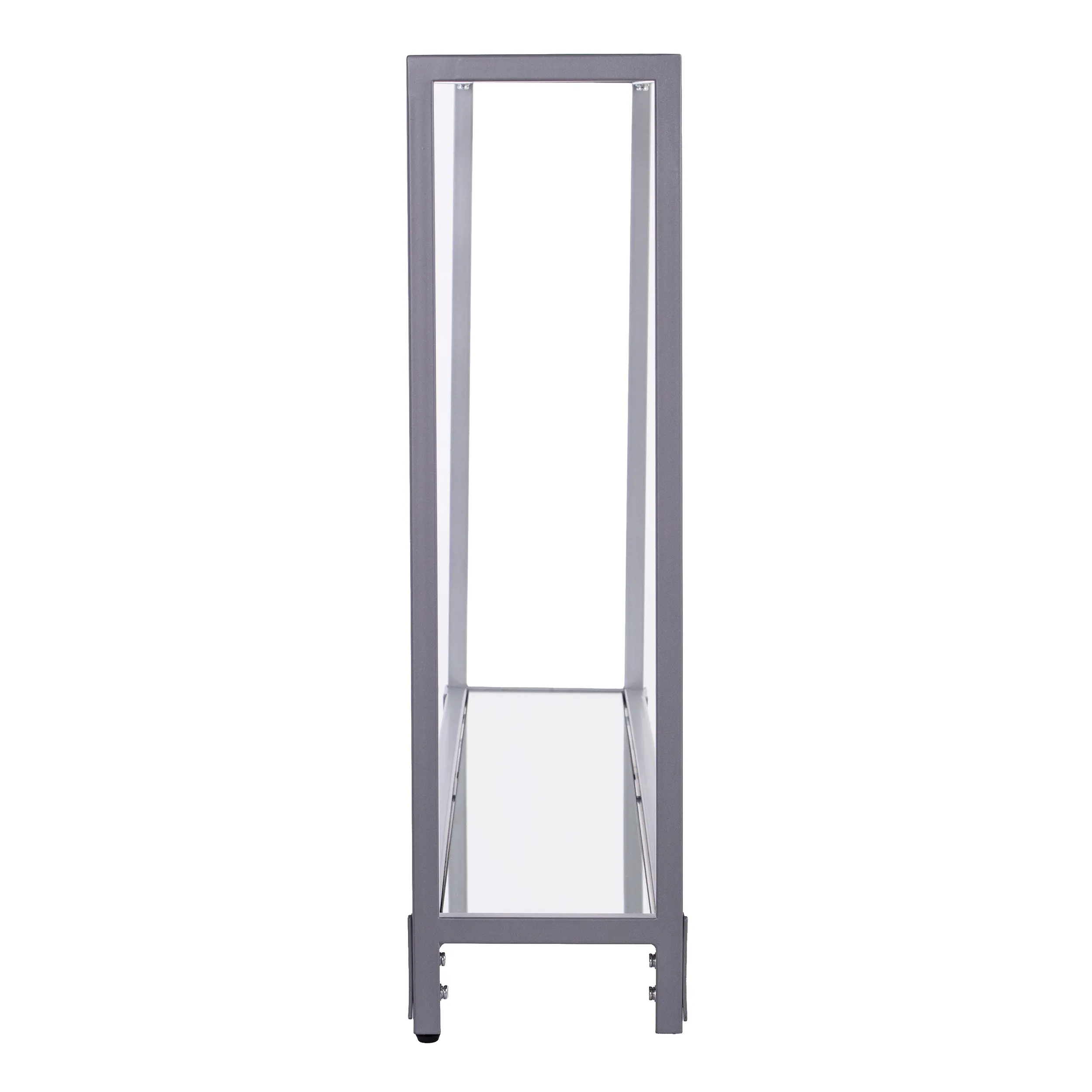 CM3656 Bergen Narrow Silver Metal Console Table-6