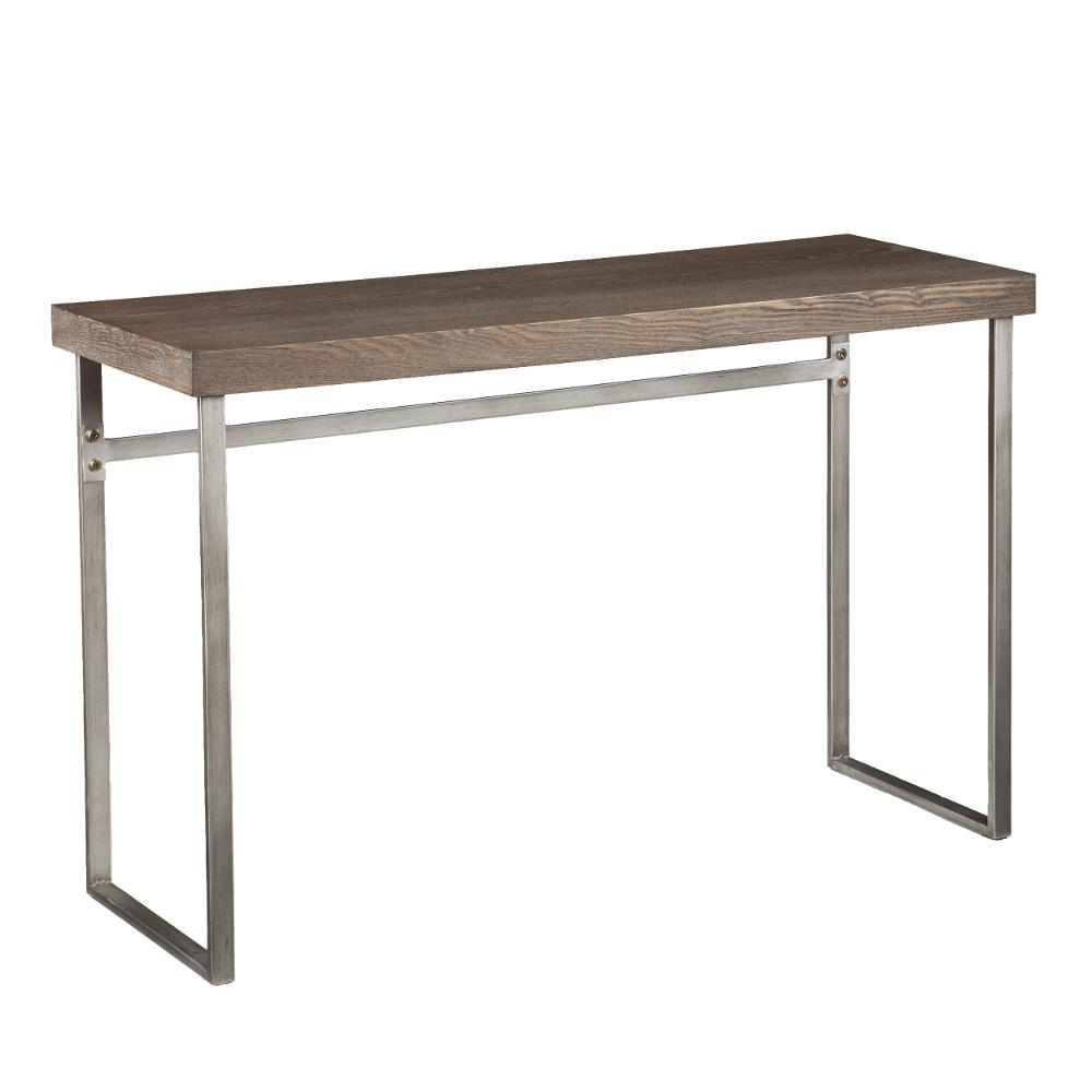 Nolan Brown and Silver Console Table