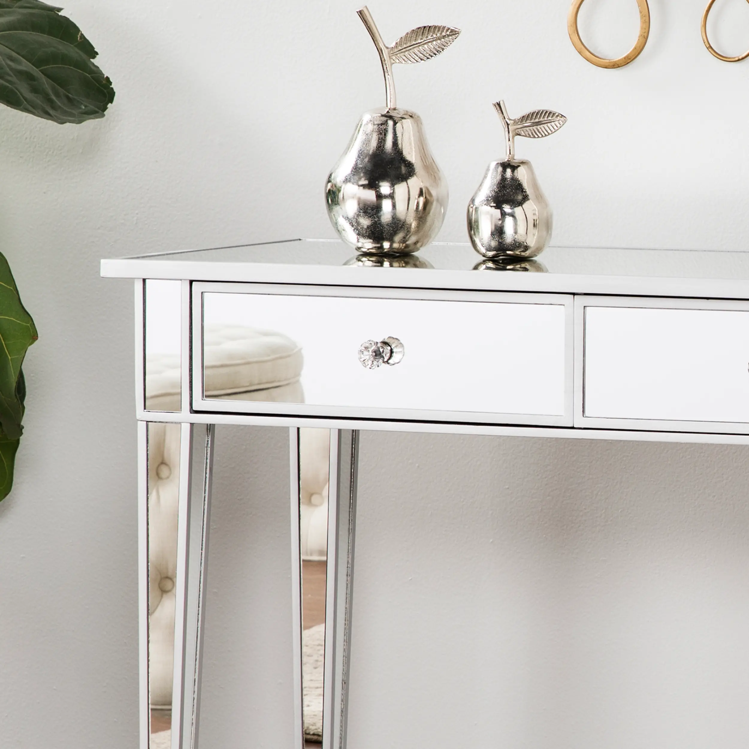 CM9163 Mirage Mirrored 2-Drawer Console Table-4