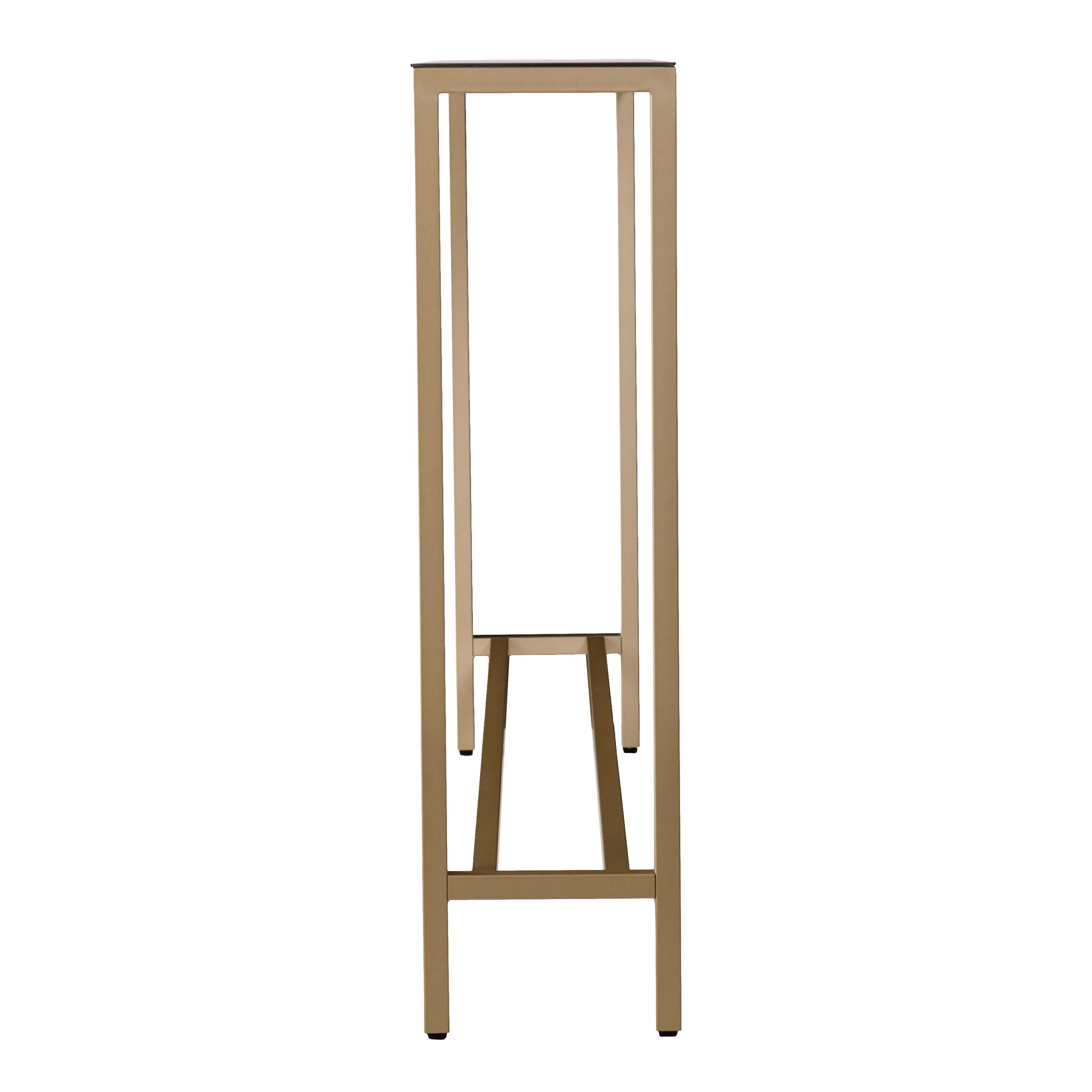 CM9296 Darrin Long Gold Console Table with Mirrored Top-5
