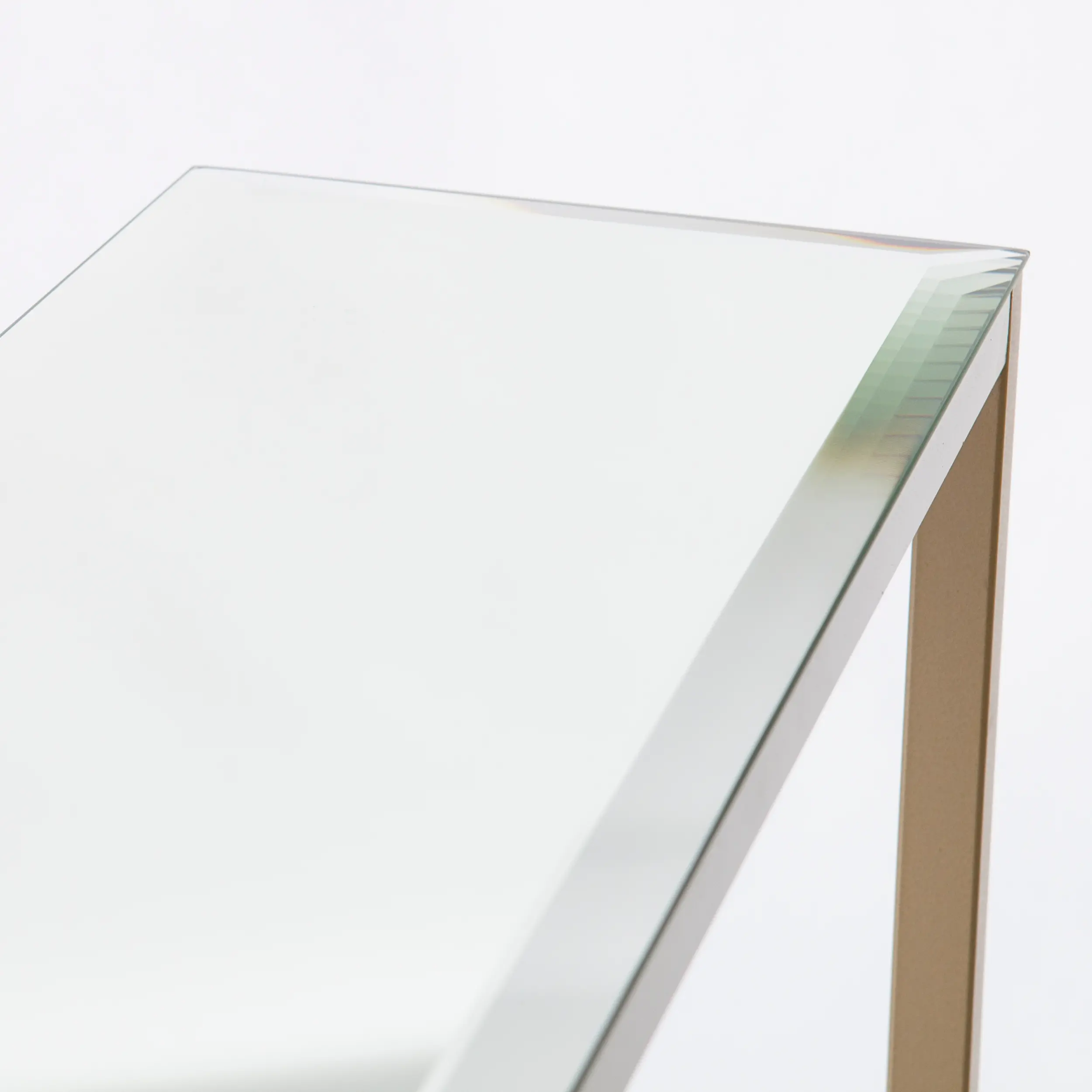 CM9296 Darrin Long Gold Console Table with Mirrored Top-8