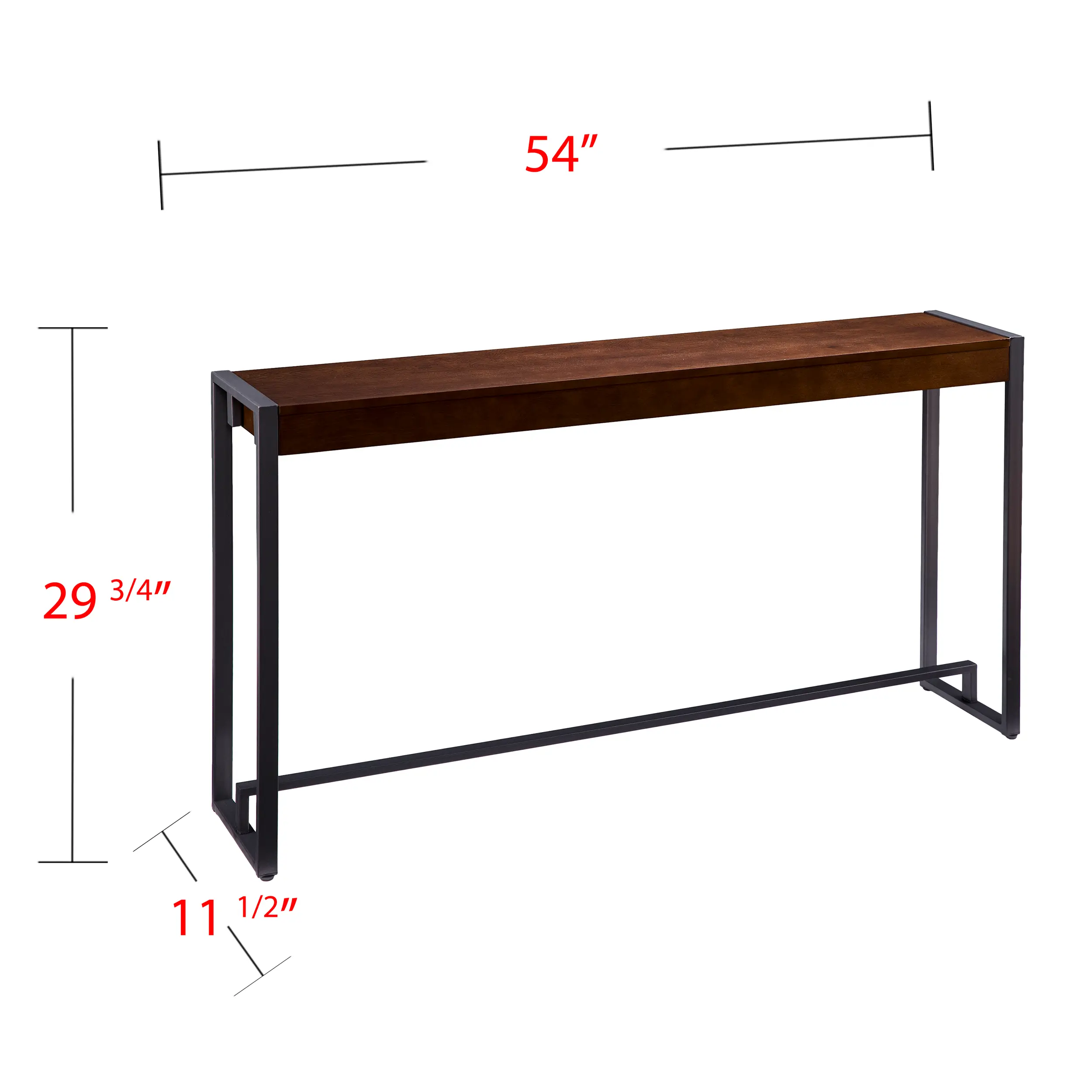 CM9912 Holly & Martin Macen Dark Tobacco Console Table-1