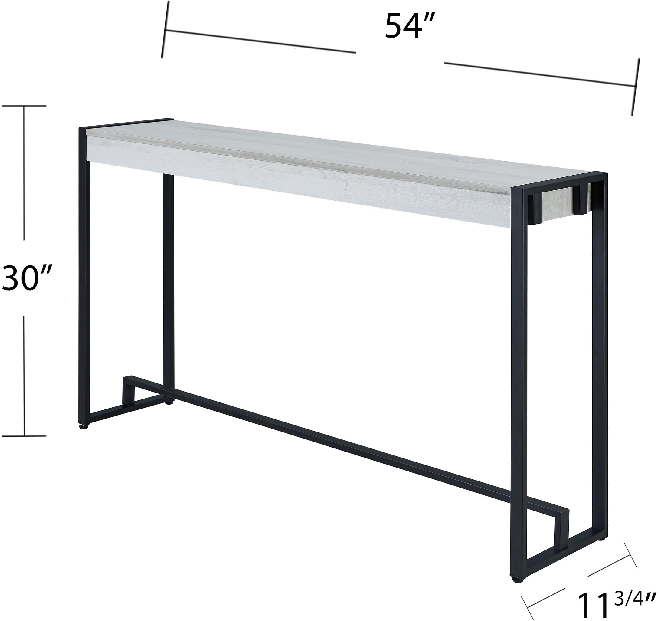 CM9915 Holly & Martin Macen Distressed White Console Table-8