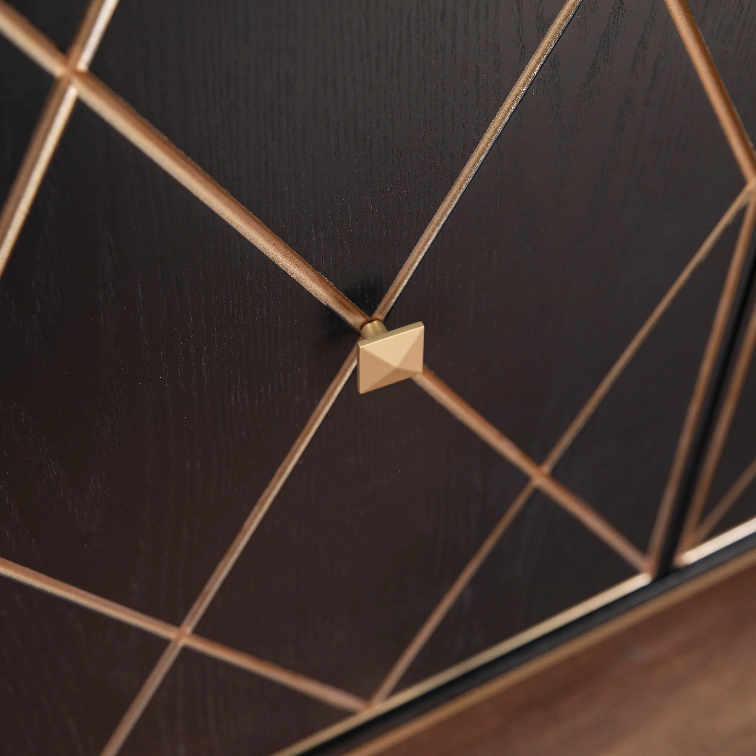 DN1111930 Marradi Black & Gold Sideboard Cabinet-4