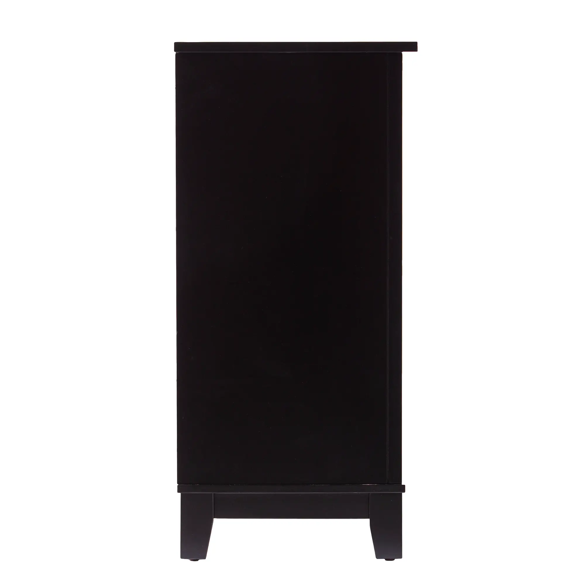 Holly & Martin Chekshire Black & Rattan Storage Cabinet | RC Willey
