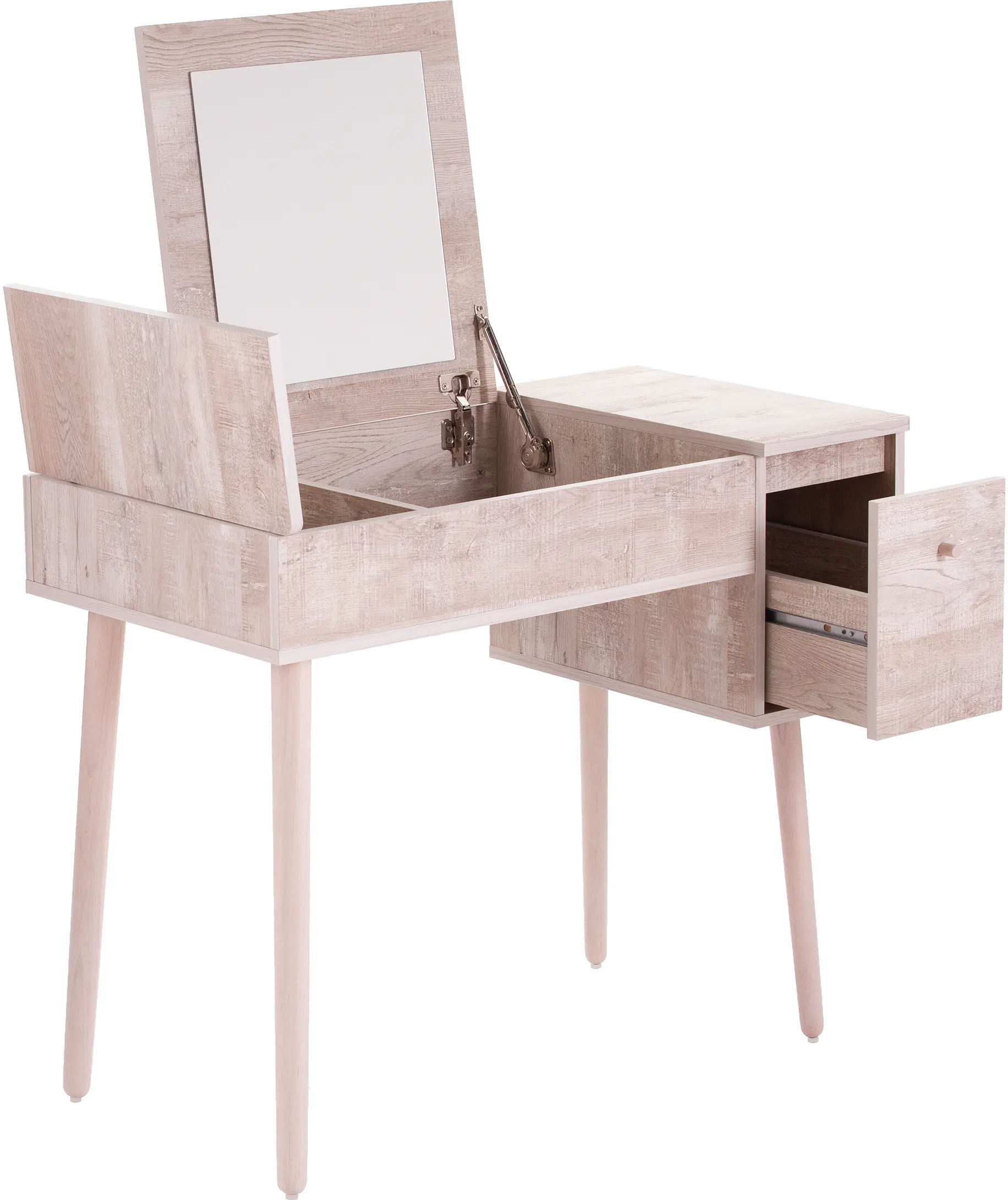 HZ1011944 Holly & Martin Harzen Off-White Storage Vanity with Mirror-6