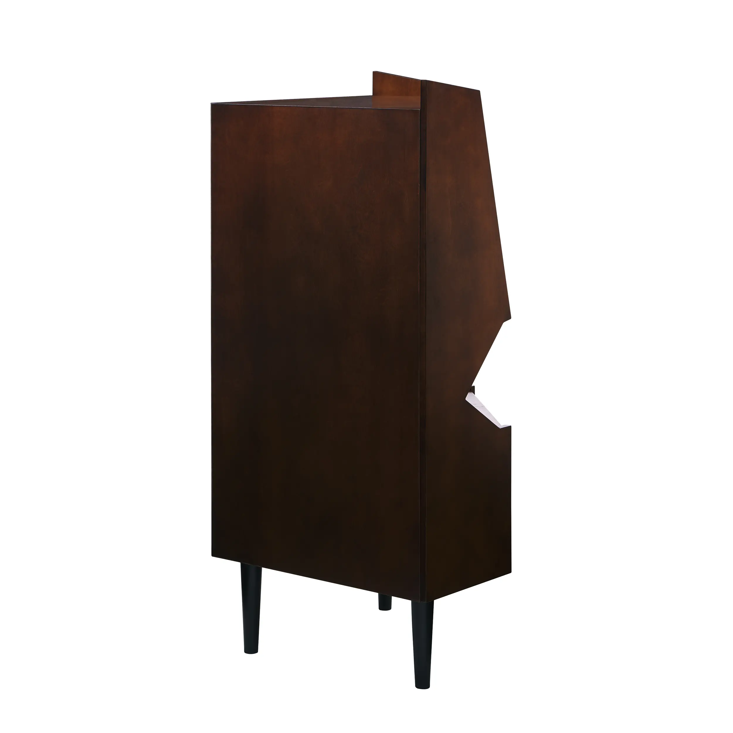 HZ1060 Larson Dark Tobacco Corner Bar Cabinet-4