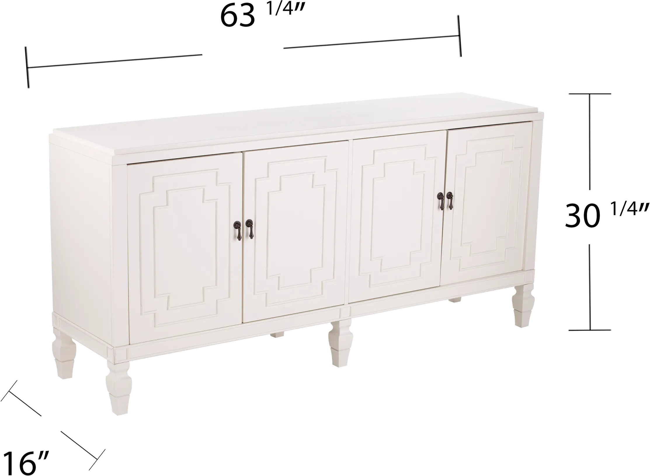HZ1066605 Tropman Antique White Accent Cabinet-9