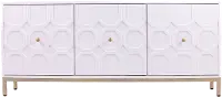 HZ1077805 Gramdlynn White Three-Door Accent Cabinet