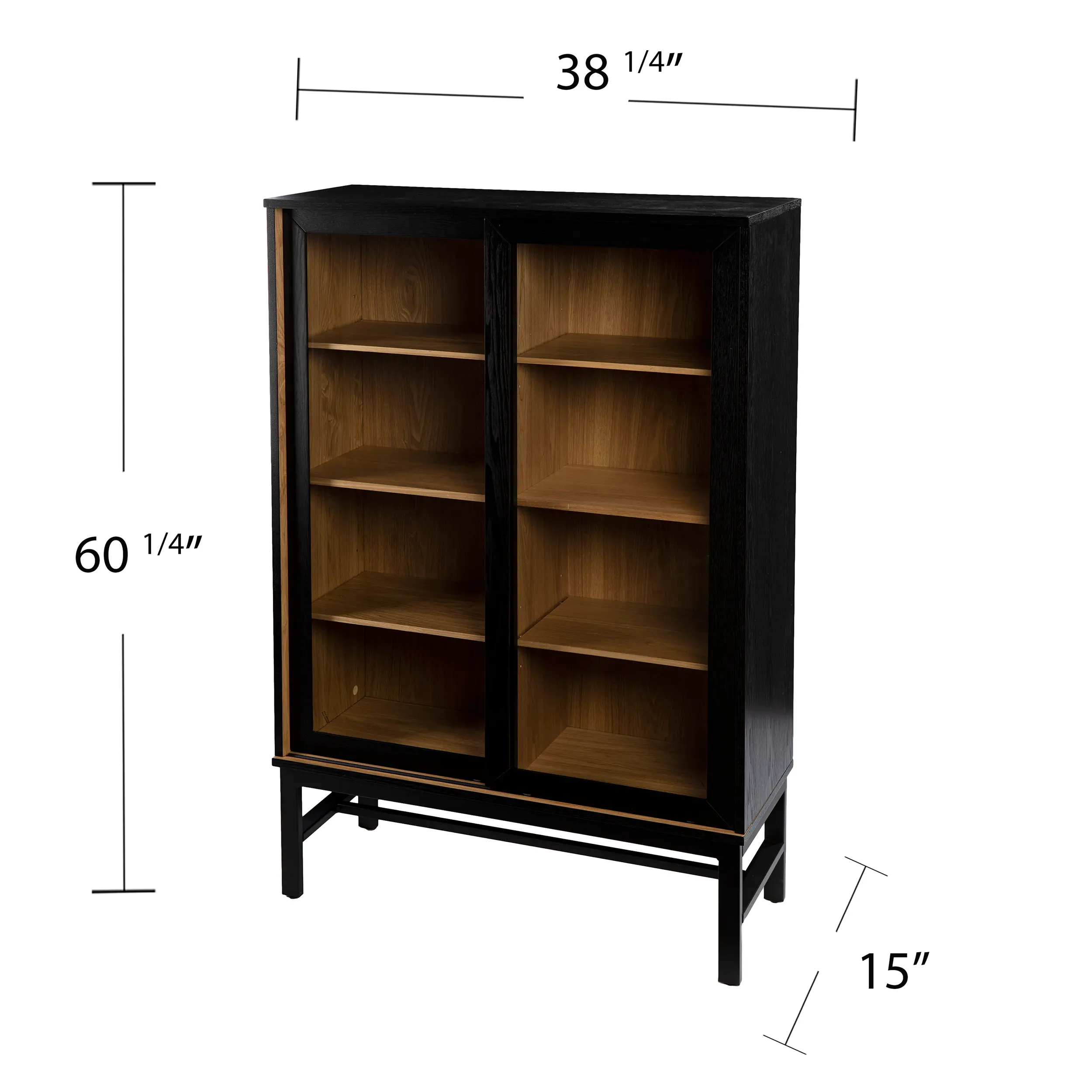 HZ1093805 Hearzly Black Display Cabinet-3
