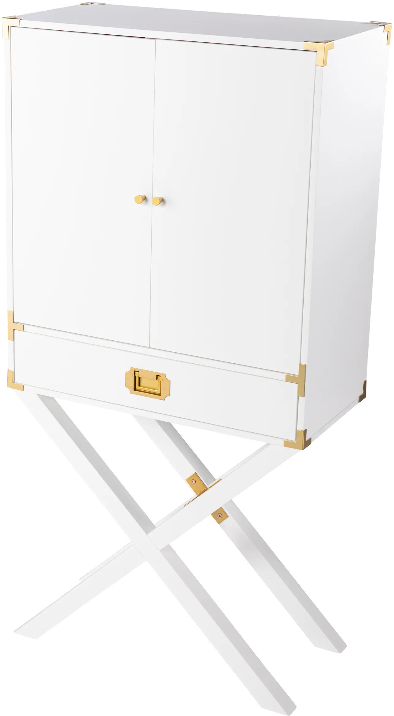 HZ1093941 Campaign Tall White Bar Cabinet-5