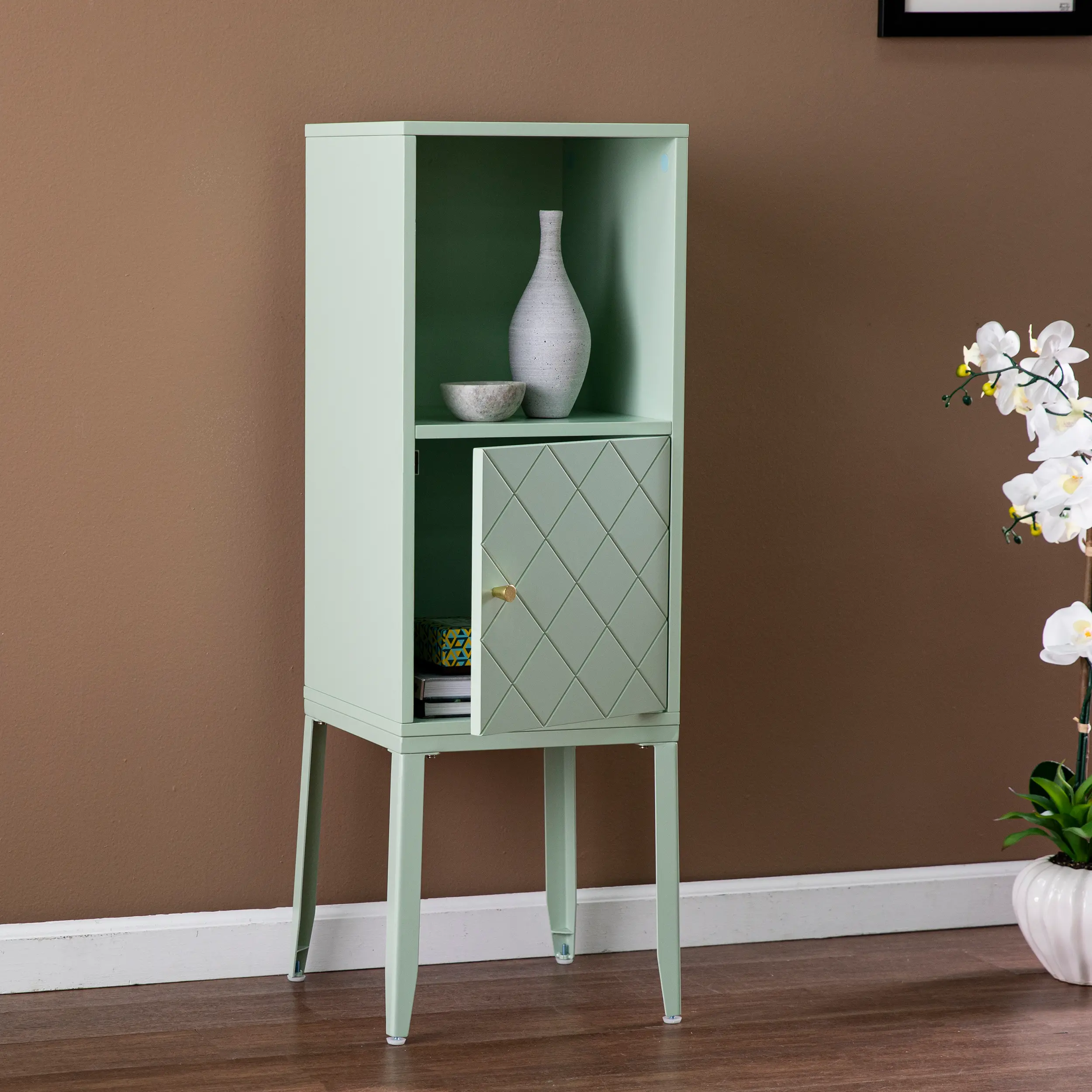 HZ1105505 Herzo Green Storage Cabinet-2