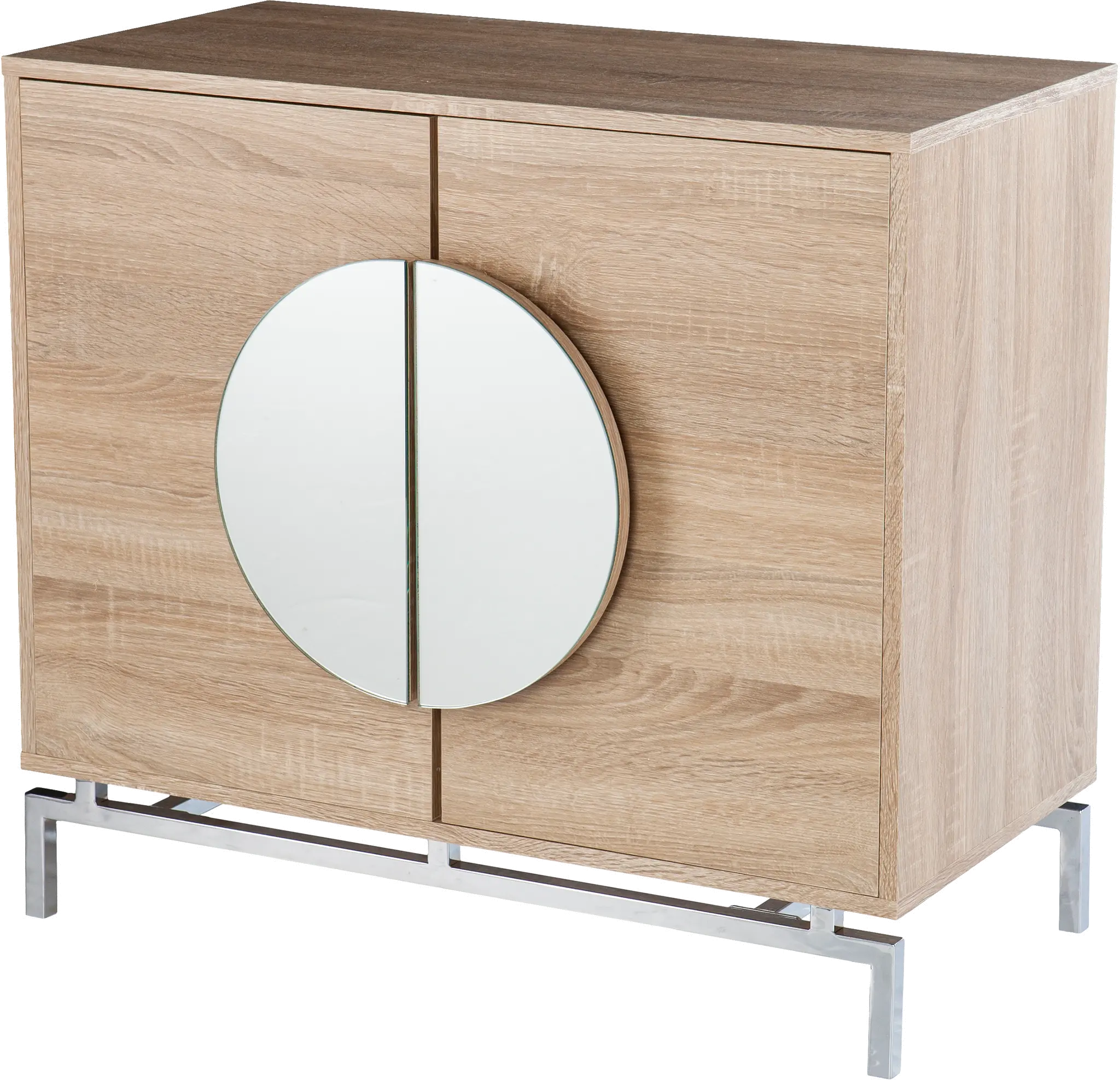 HZ1114405 Northdom Light Brown Bar Cabinet with Wine Storage-6