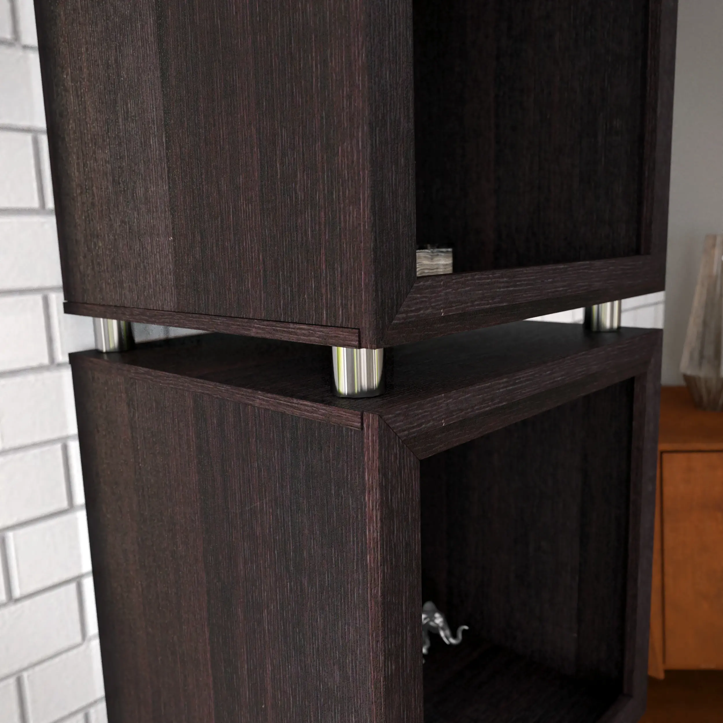 HZ1114643 Portgren Modern 4-Tier Bookshelf-3