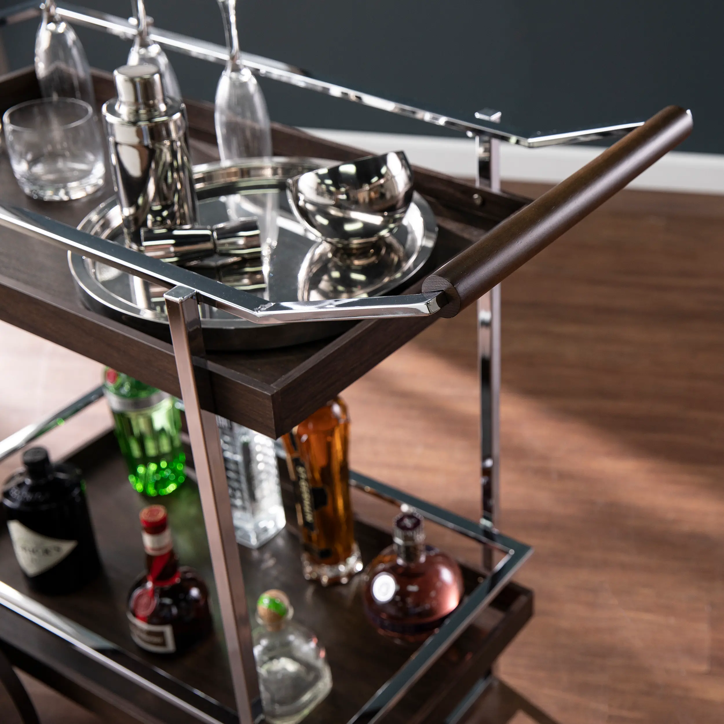 HZ1115440 Dorben Rolling Bar Cart-3