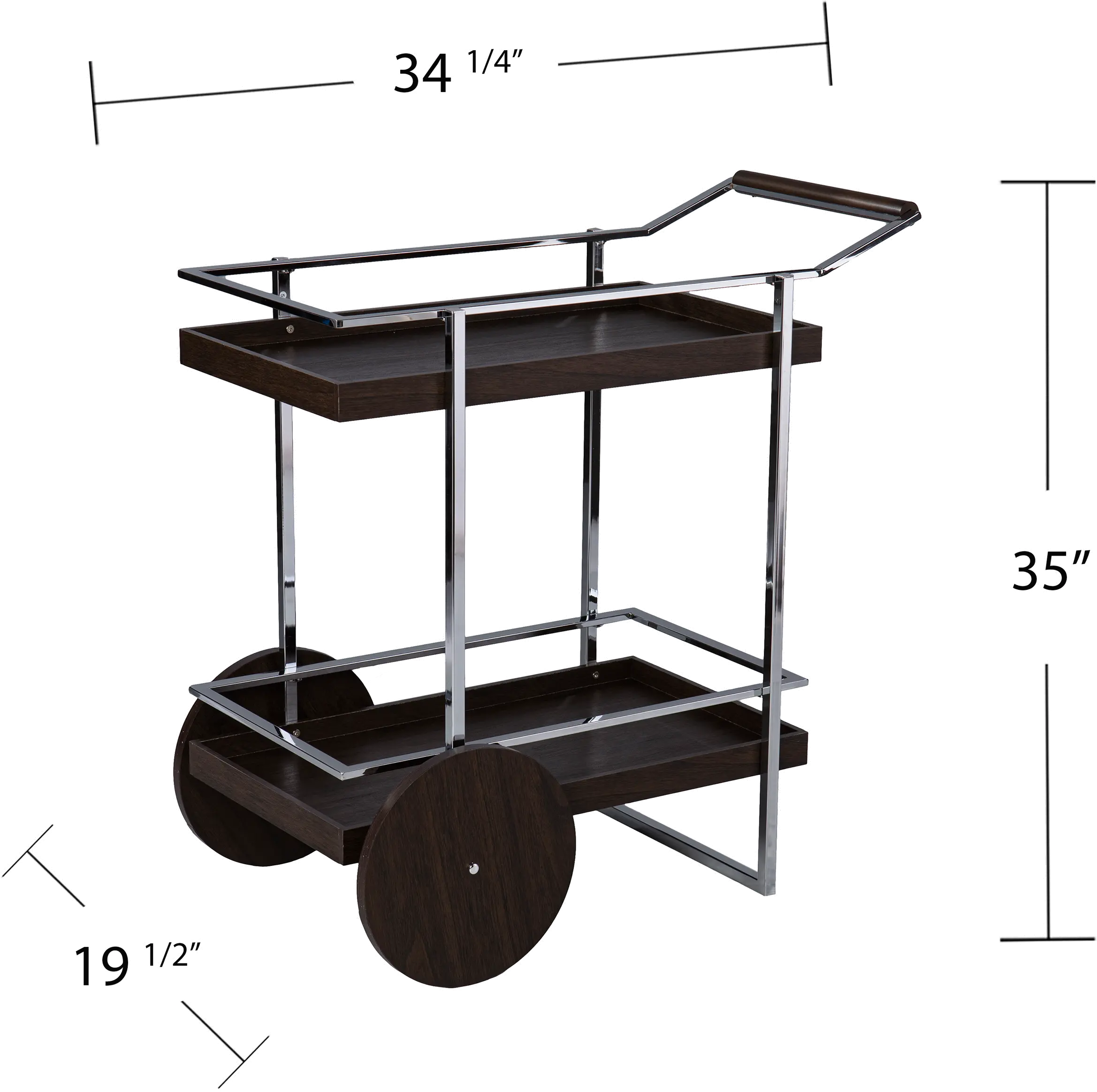 HZ1115440 Dorben Rolling Bar Cart-7