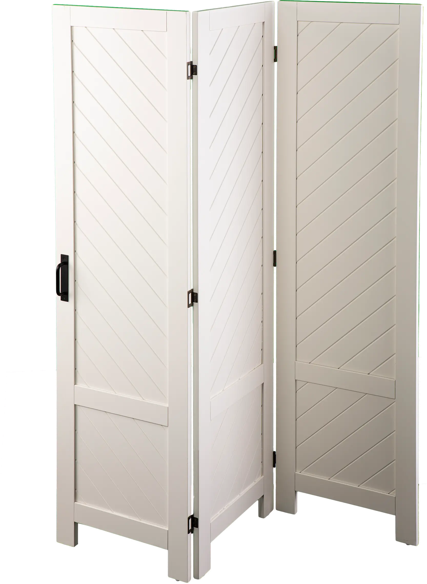 HZ1138966 Tottleigh White 3-Panel Room Divider-1