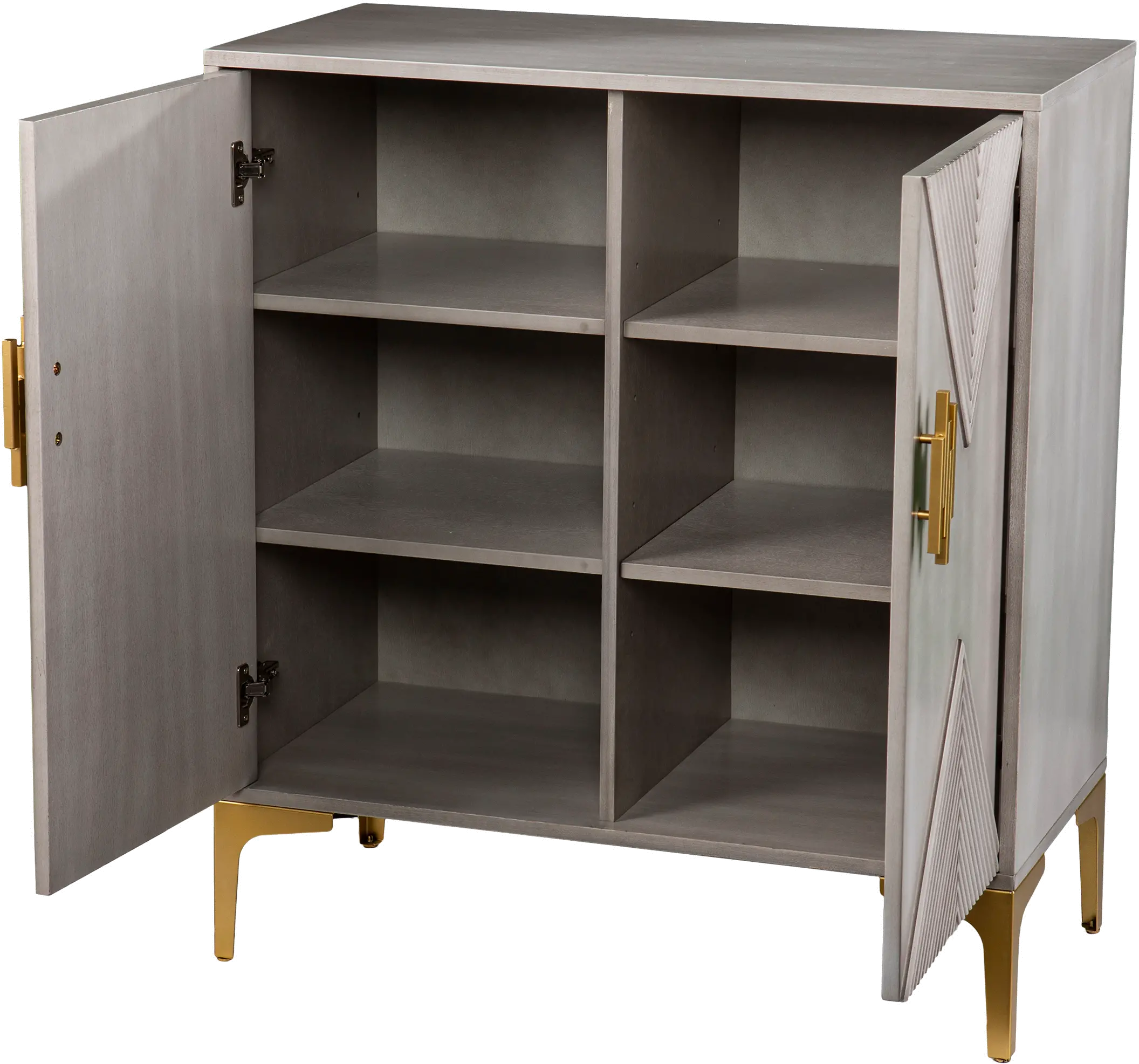 HZ1140405 Lantara Gray Modern Storage Cabinet-5