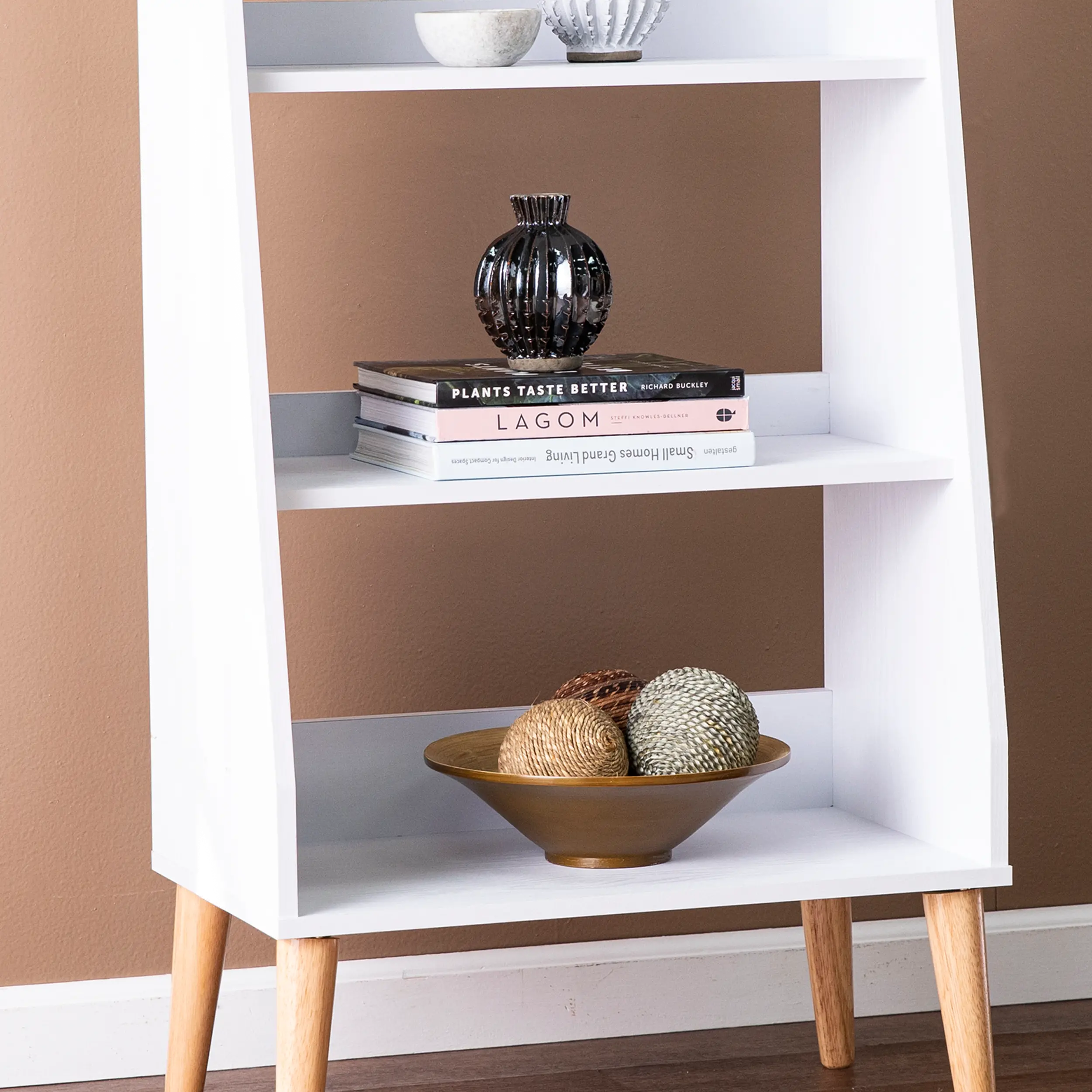 HZ1152838 Berritza Small White Bookshelf-3