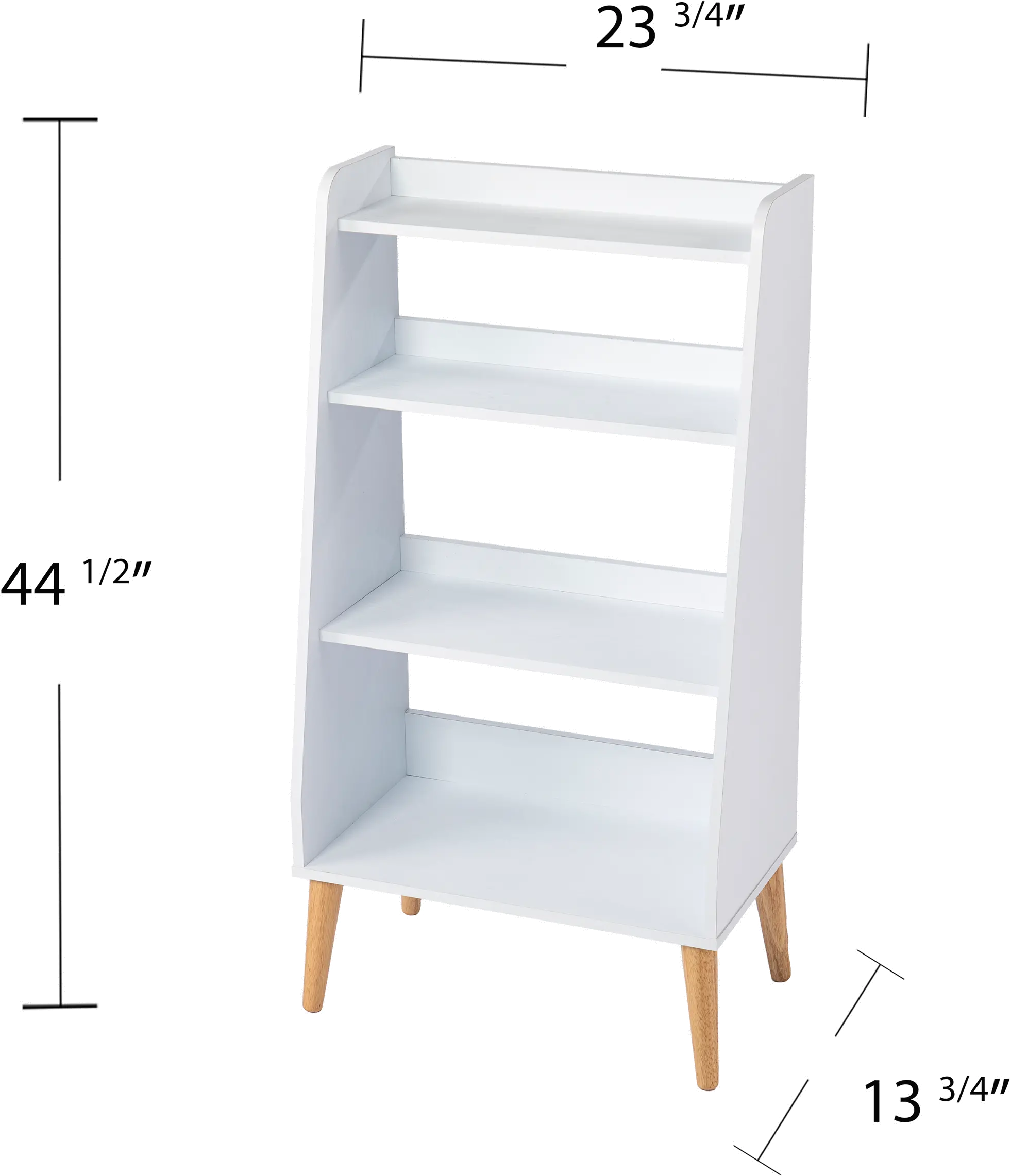 HZ1152838 Berritza Small White Bookshelf-7